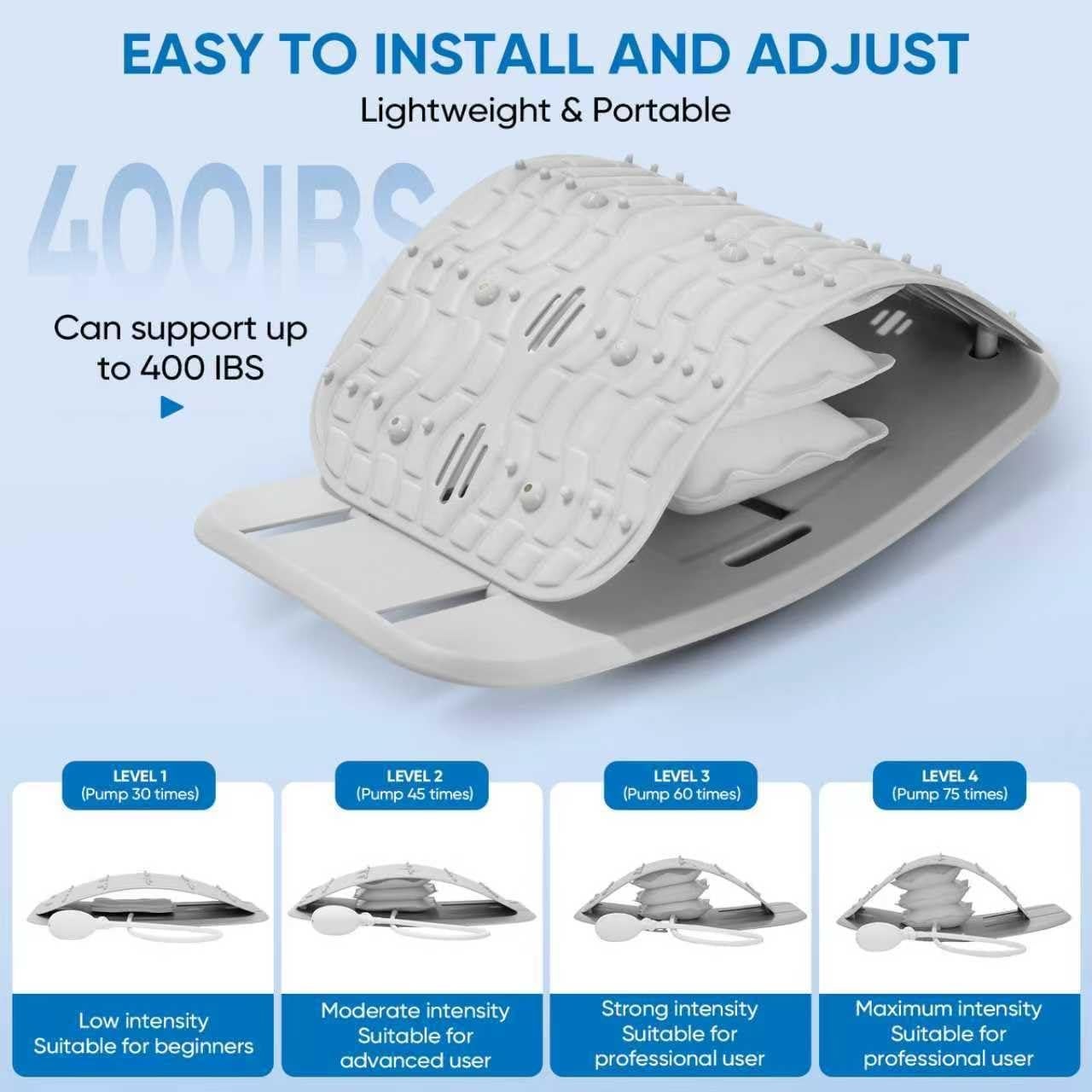 Tablero de Soporte Lumbar Ergonómico yflingjie - Alivio Dolor Espalda