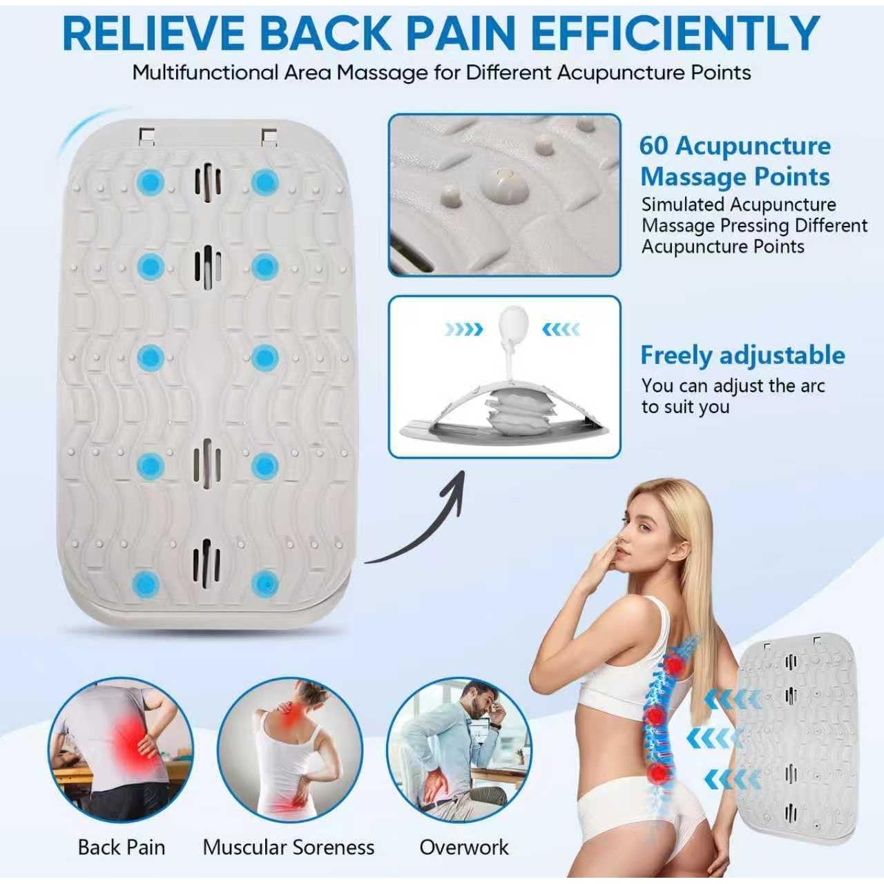 Tablero de Soporte Lumbar Ergonómico yflingjie - Alivio Dolor Espalda