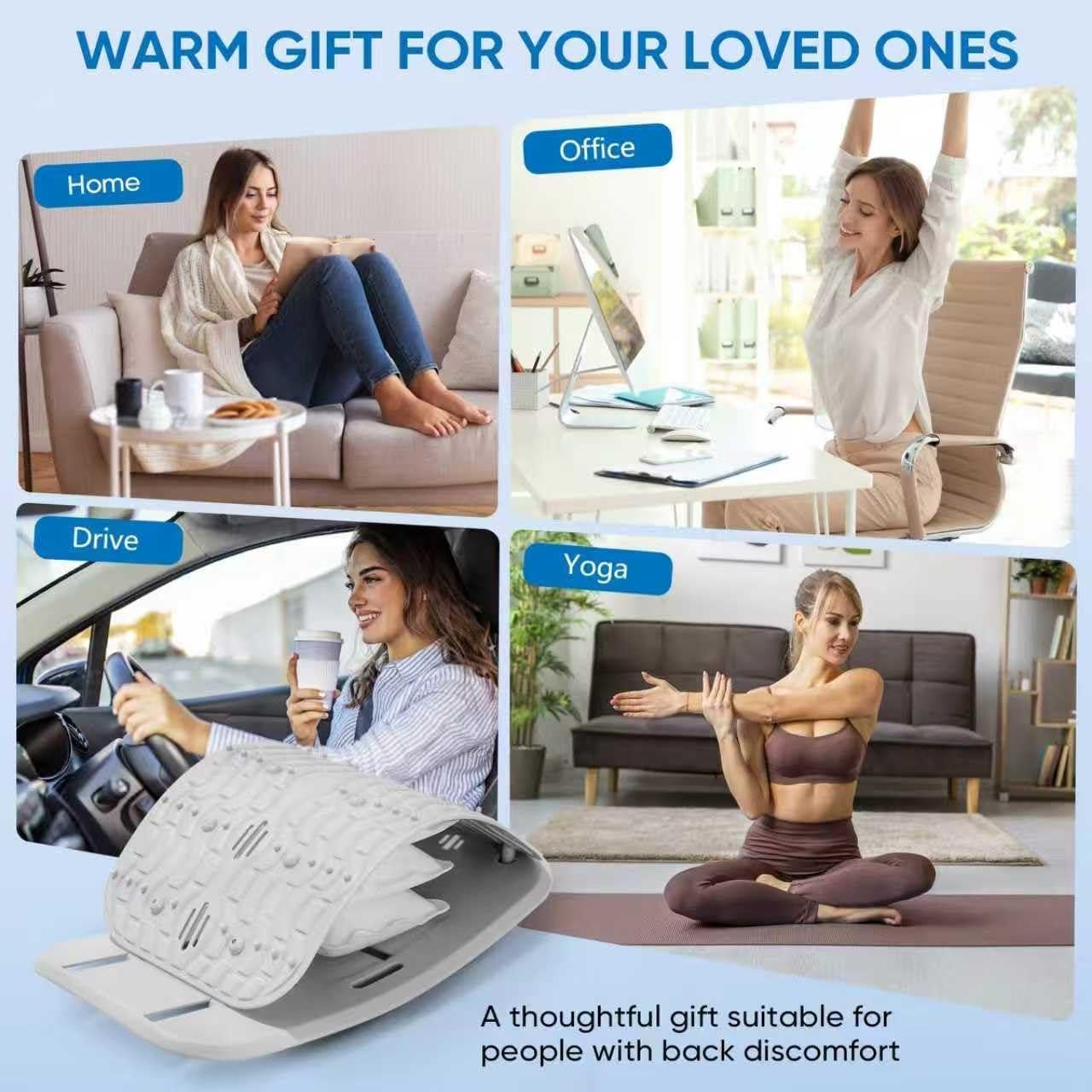 Tablero de Soporte Lumbar Ergonómico yflingjie - Alivio Dolor Espalda