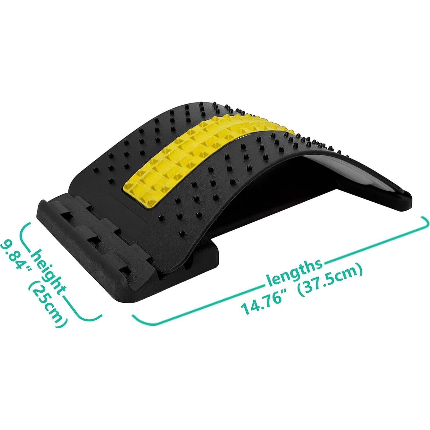 Estirador de Espalda Ajustable Lumbar Amarillo 3 Niveles