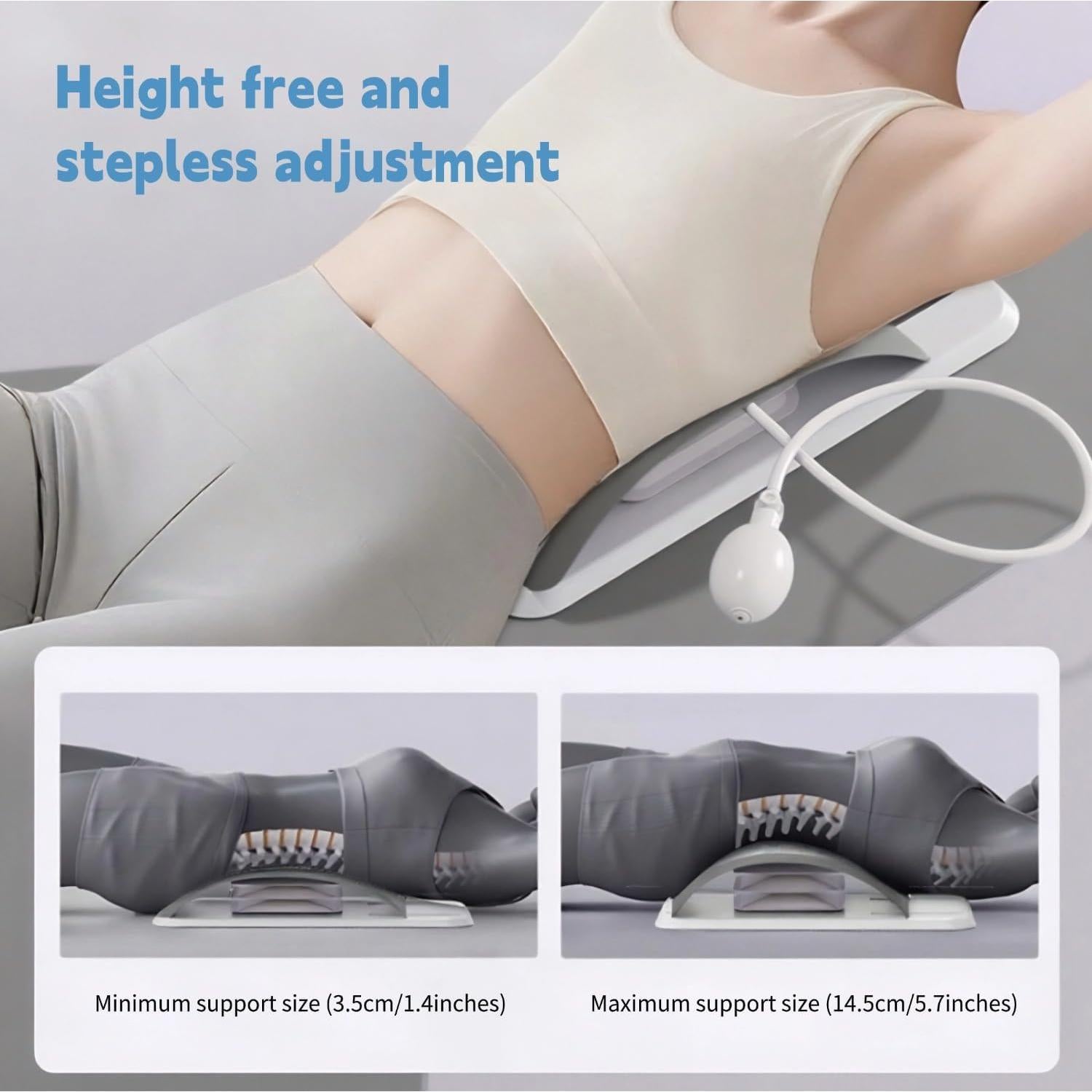 Estirador de Espalda MIEKARA Ajustable con Acupresión