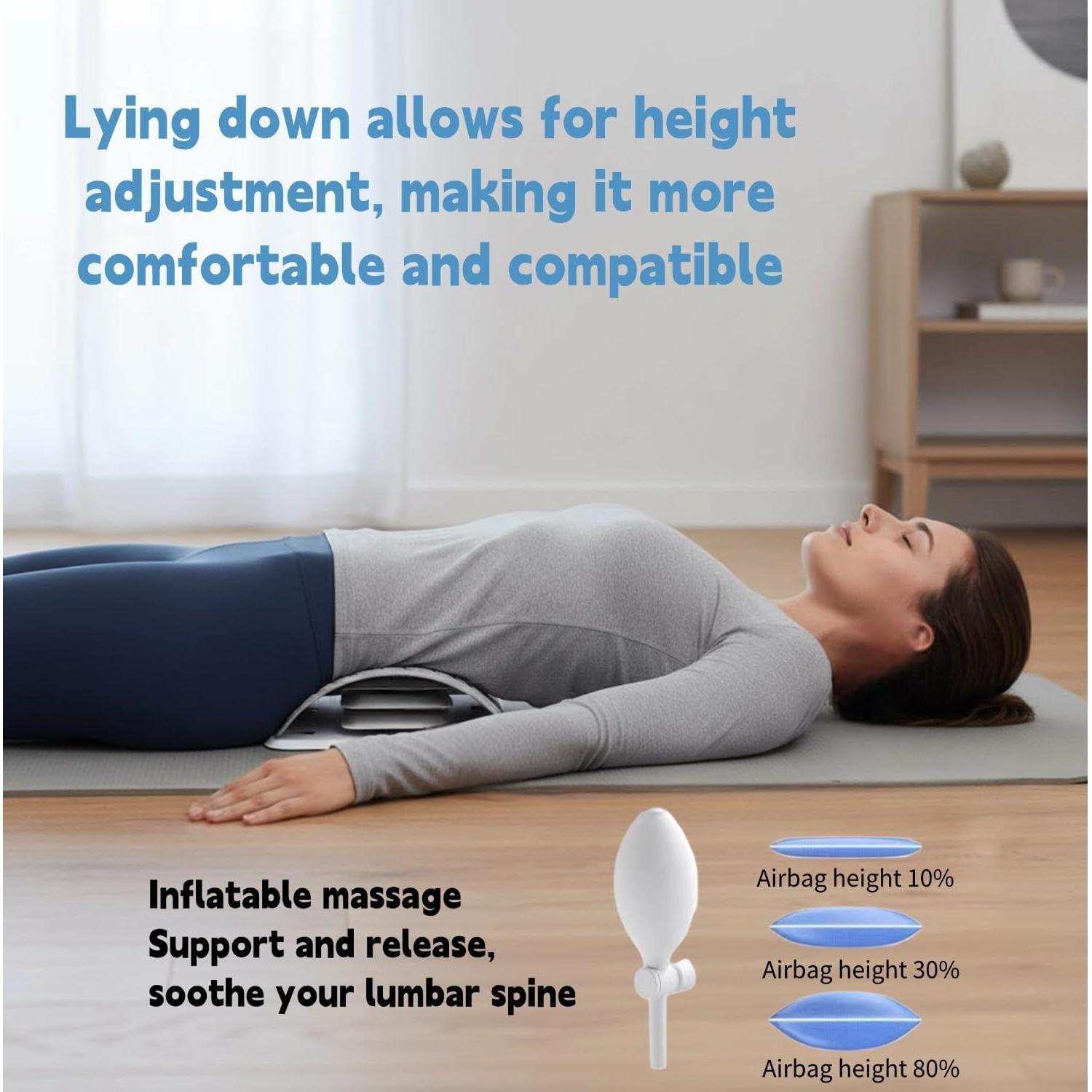 Estirador de Espalda MIEKARA Ajustable con Acupresión