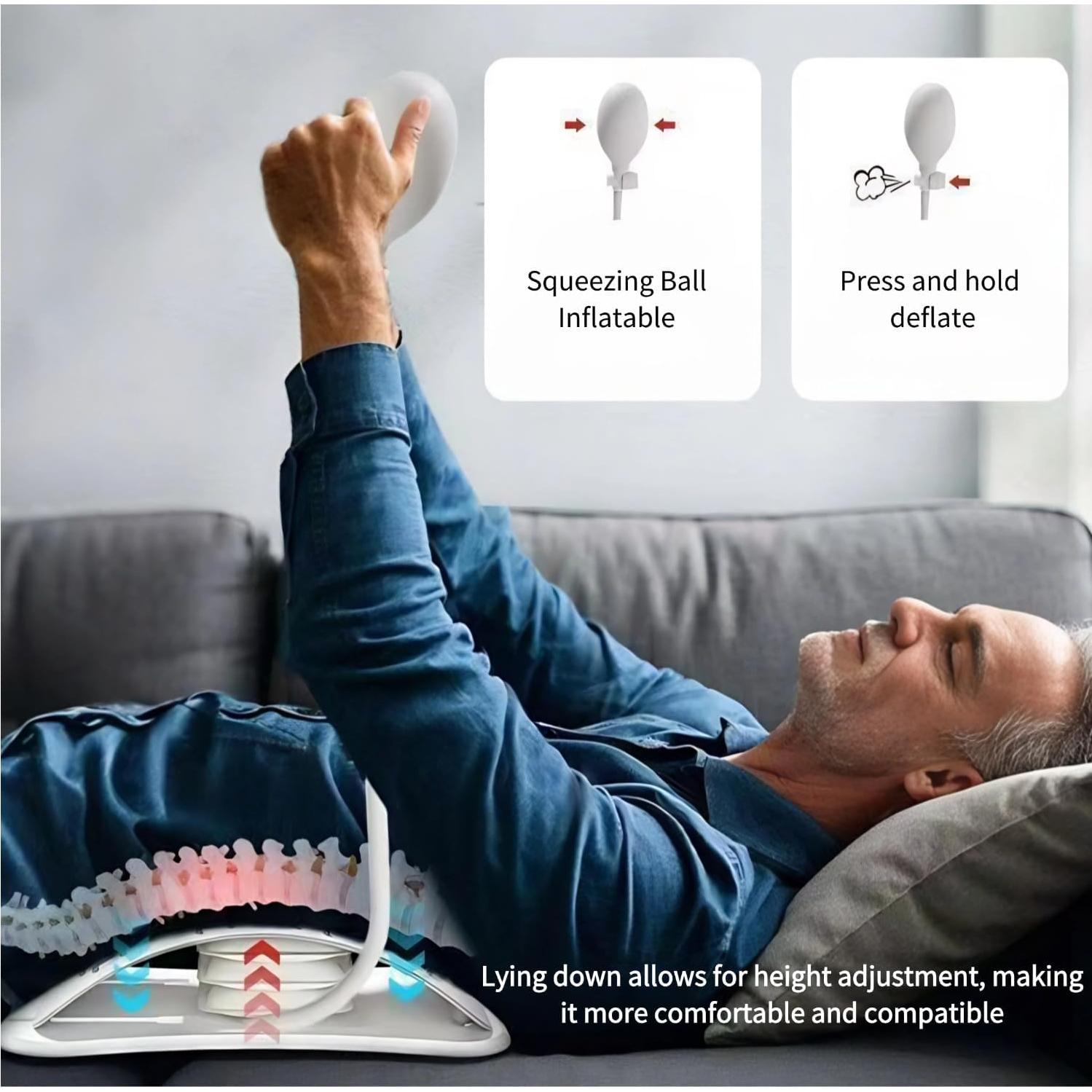 Estirador de Espalda MIEKARA Ajustable con Acupresión