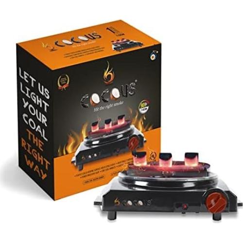 Quemador Eléctrico de Carbón Cocous 1100W para Hookah
