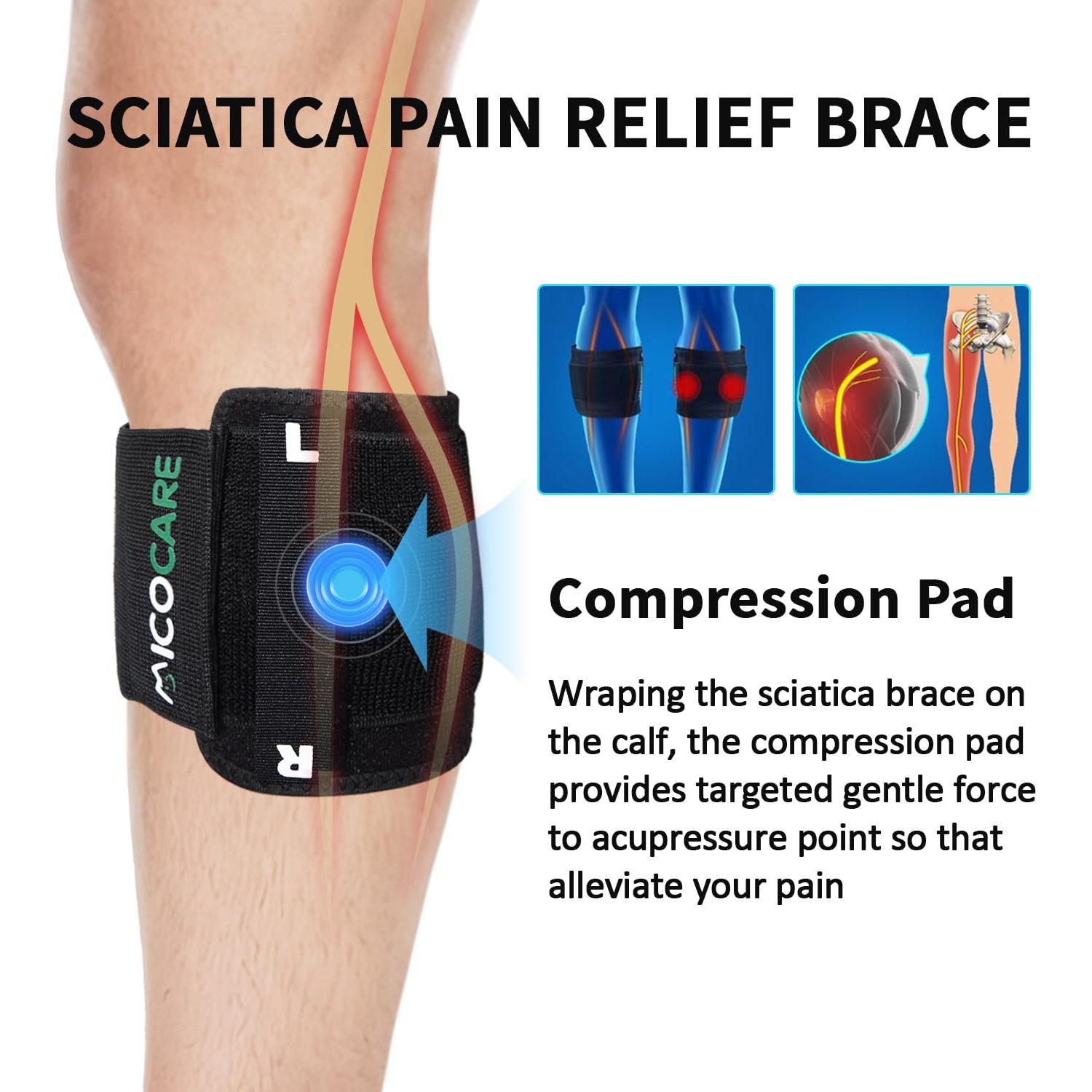 Faja Alivio Dolor Ciático MICOCARE - Acupresión Verde