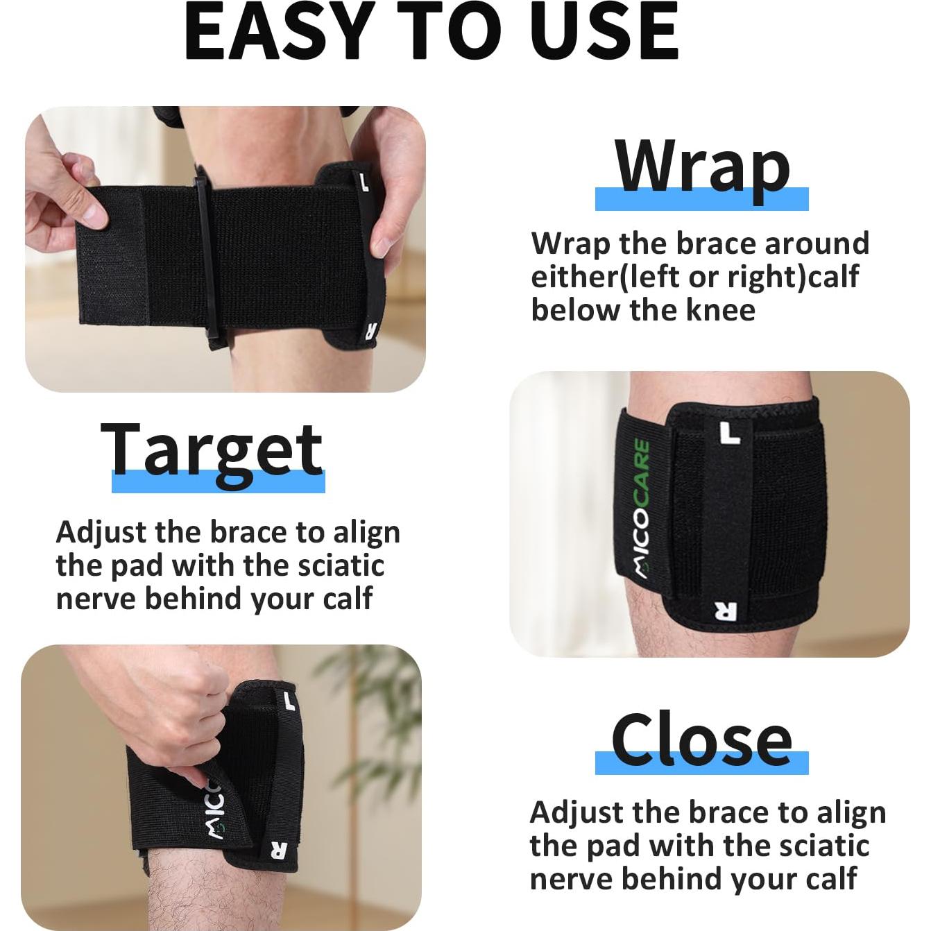 Faja Alivio Dolor Ciático MICOCARE - Acupresión Verde