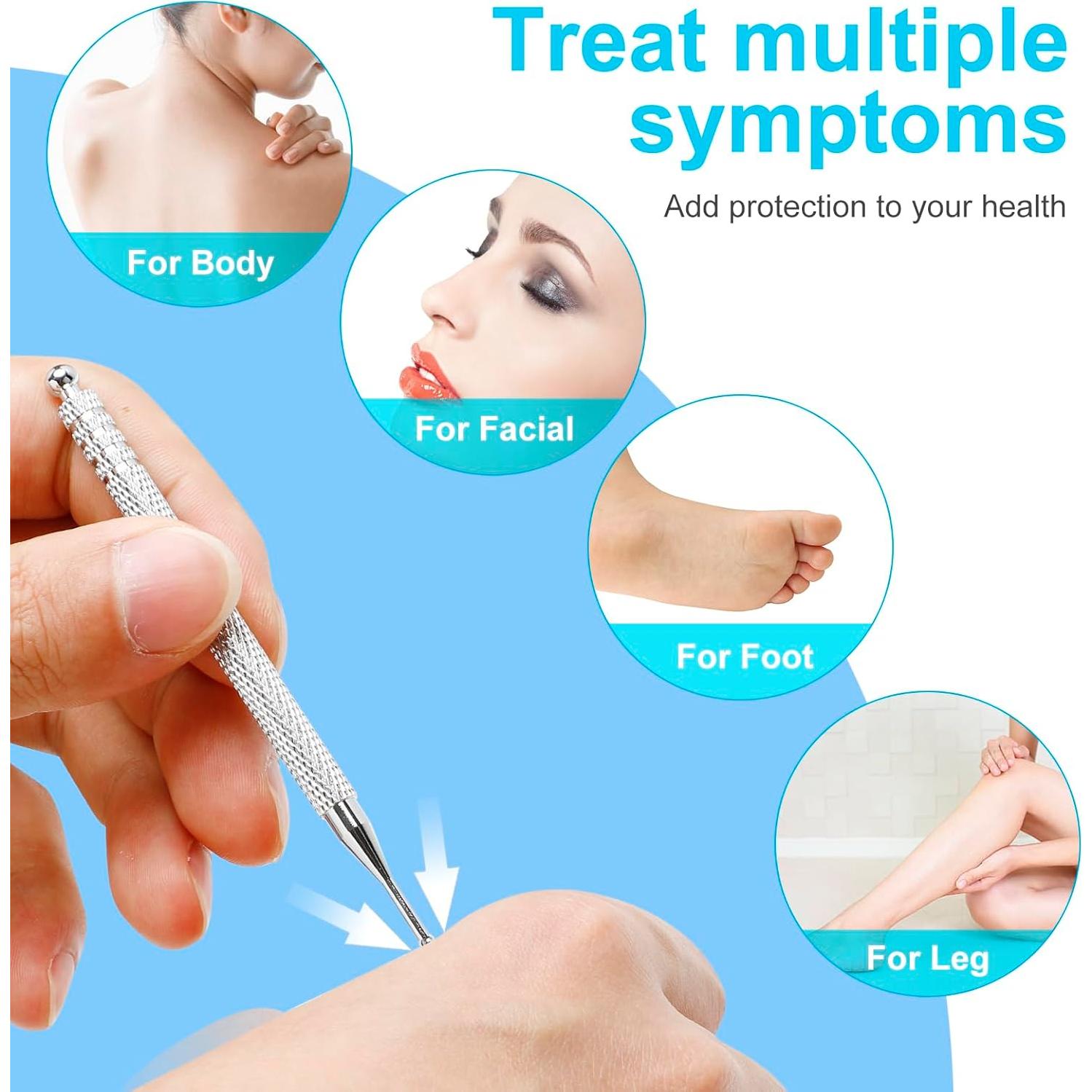 Herramientas de Masaje Gua Sha Audoloku 4 Piezas Acero Inoxidable