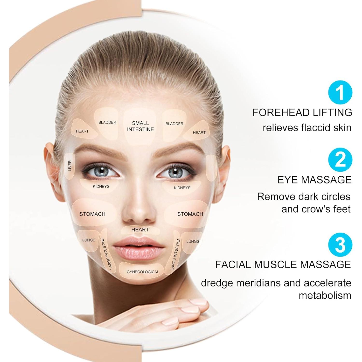 Herramientas de Masaje Gua Sha Audoloku 4 Piezas Acero Inoxidable