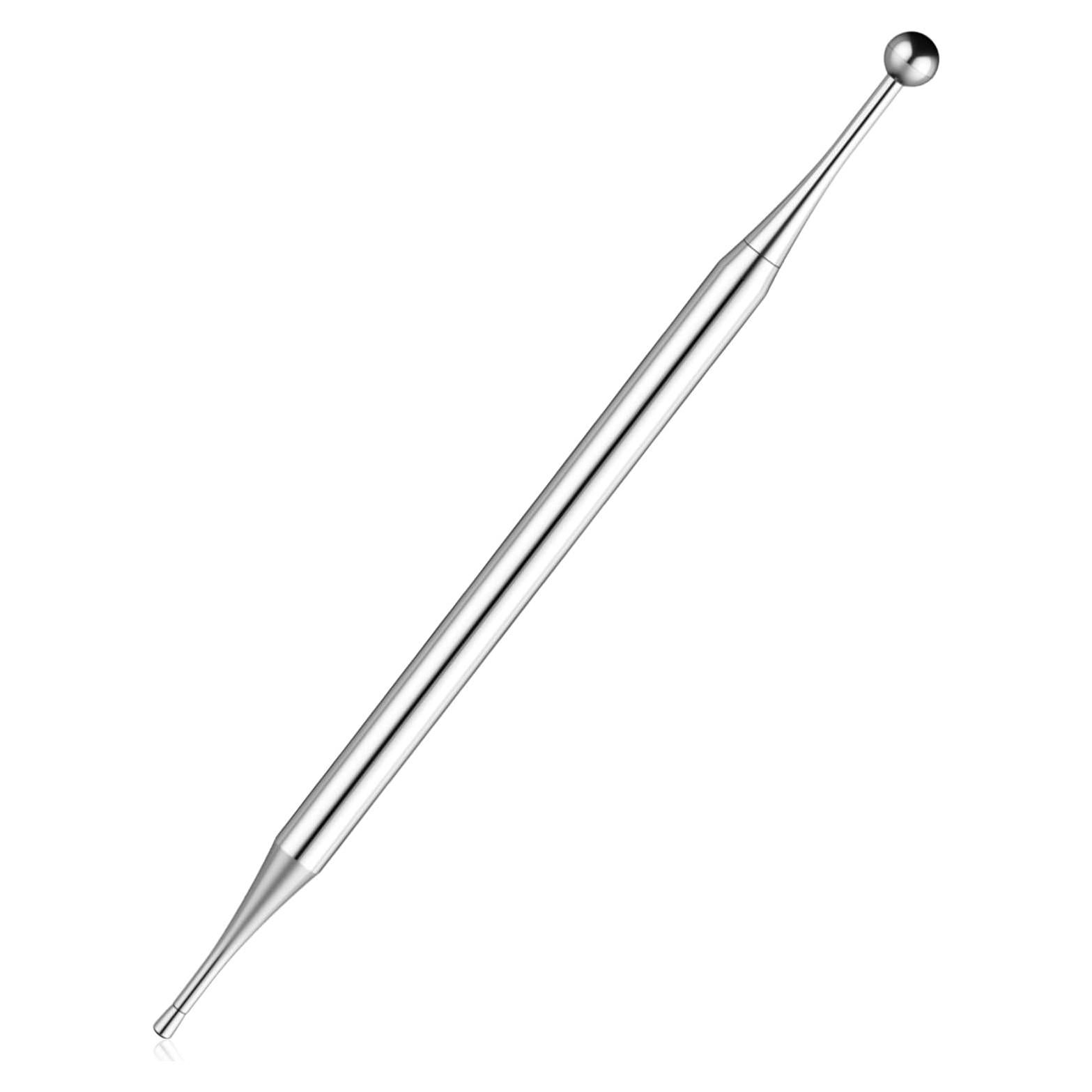 Bolígrafo de Acupuntura Alrhso Doble Cabezal Acero Inoxidable