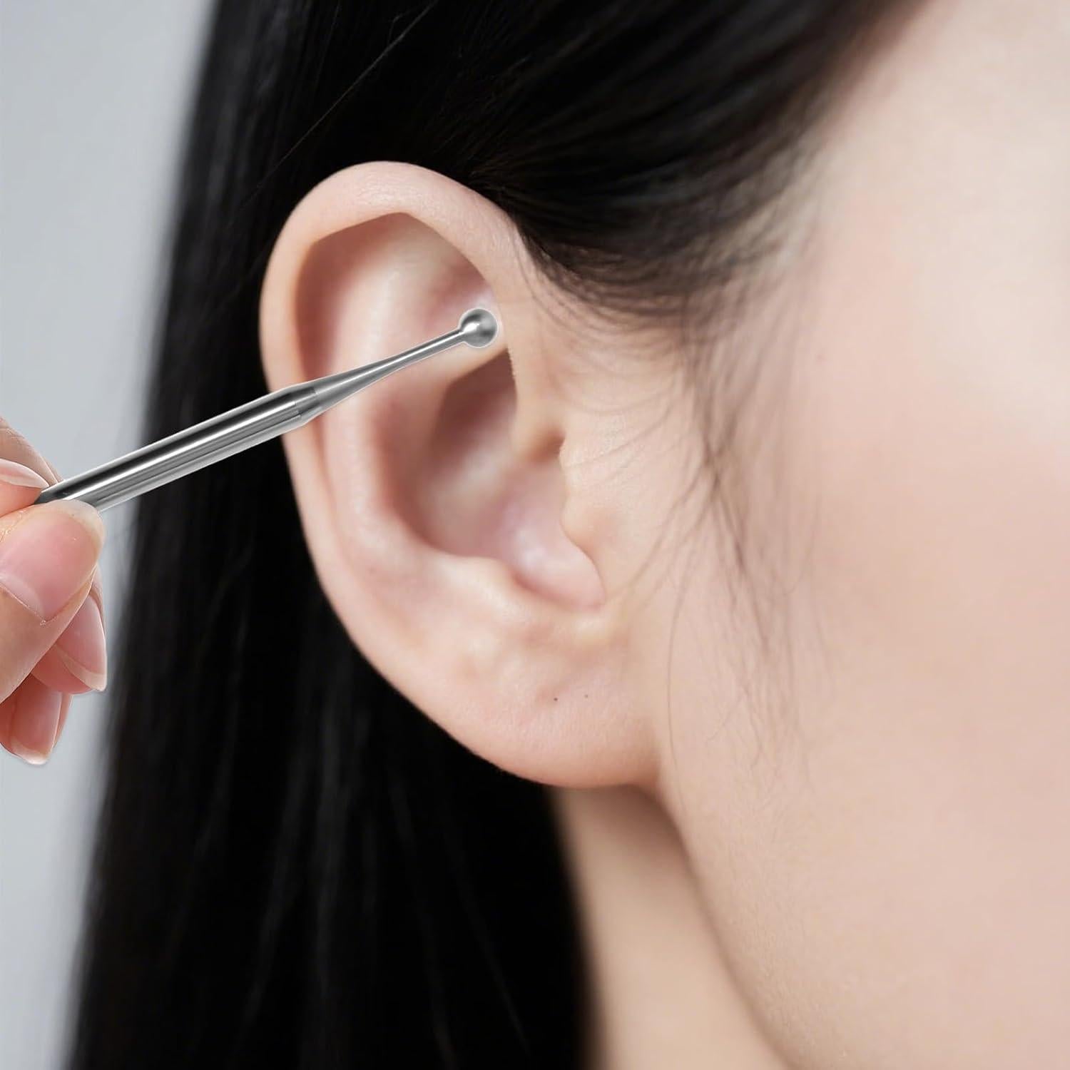 Bolígrafo de Acupuntura Alrhso Doble Cabezal Acero Inoxidable