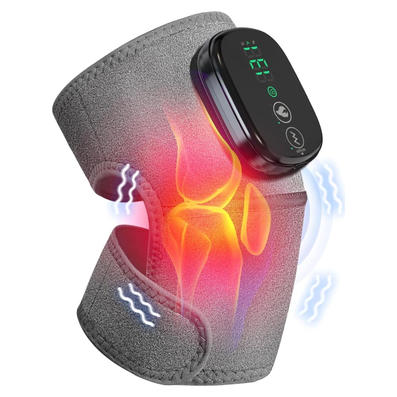 Masajeador de Rodilla Calentado Moacey HC-008 3 en 1 Ajustable