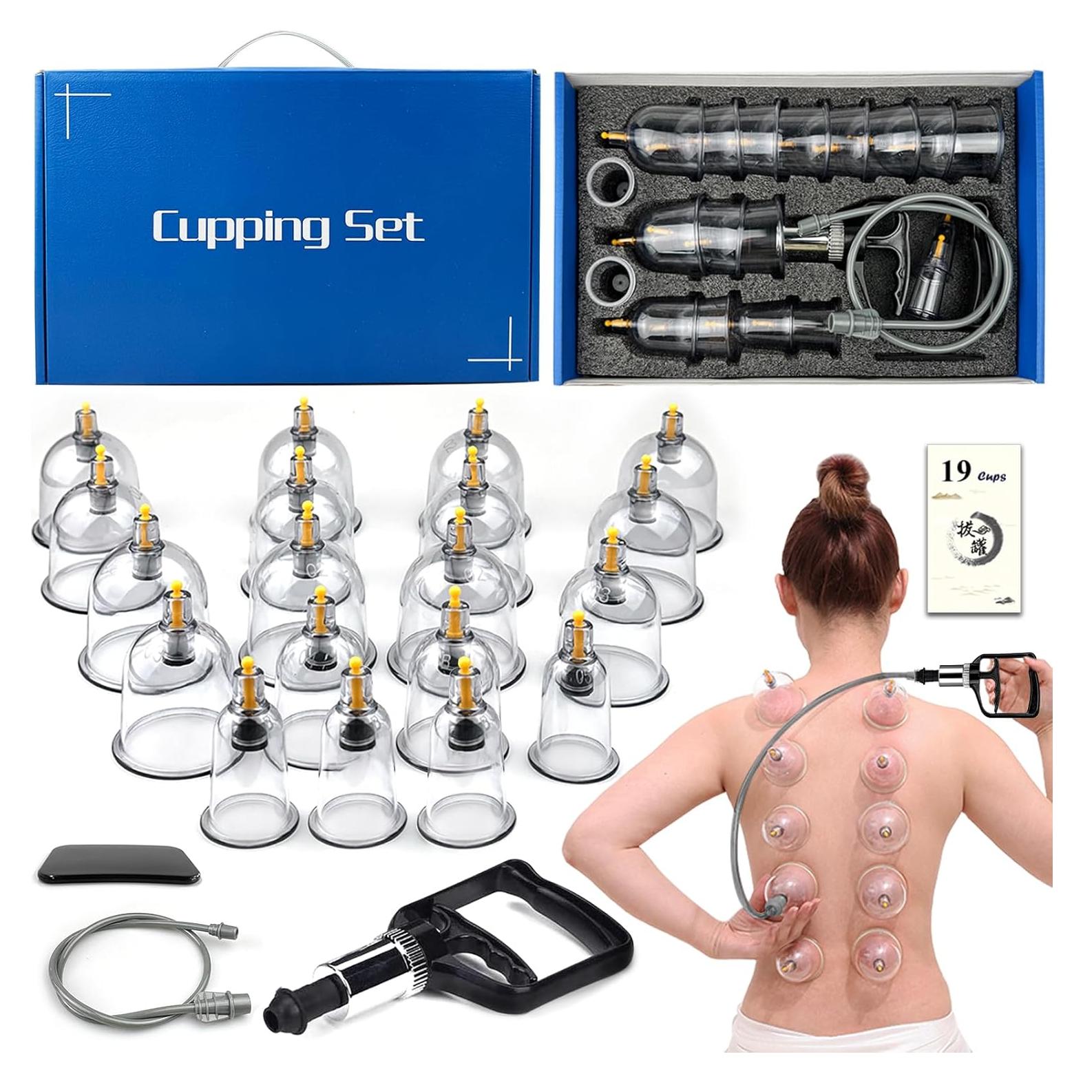 Kit de Ventosas DEFUNX 19 Tazas para Terapia de Masaje