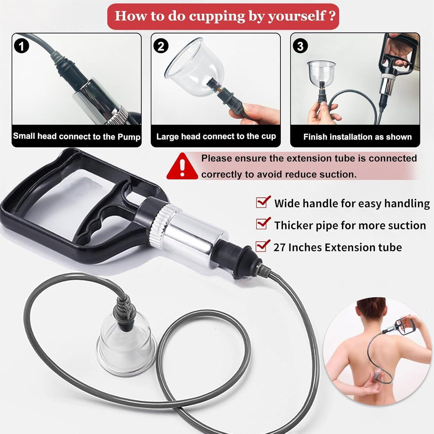 Kit de Ventosas DEFUNX 19 Tazas para Terapia de Masaje