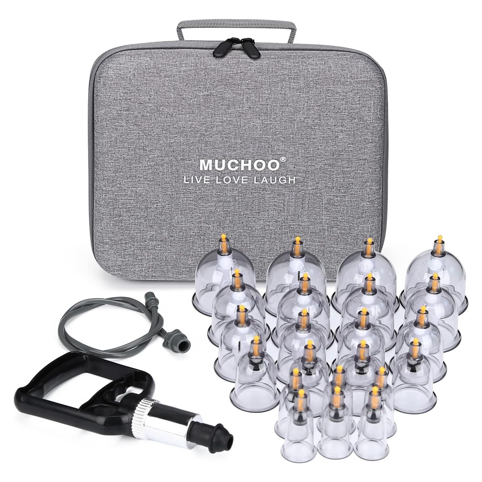 Juego de Ventosas Terapéuticas Muchoo - 22 Piezas con Bomba