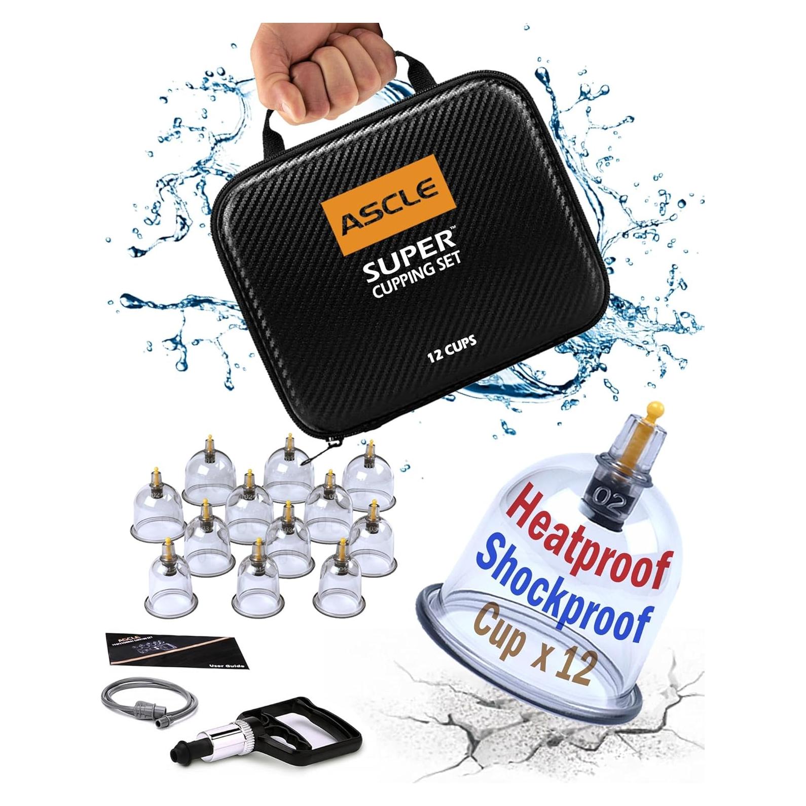 Juego de Ventosas ASCLE 12 Tazas a Prueba de Golpes y Calor