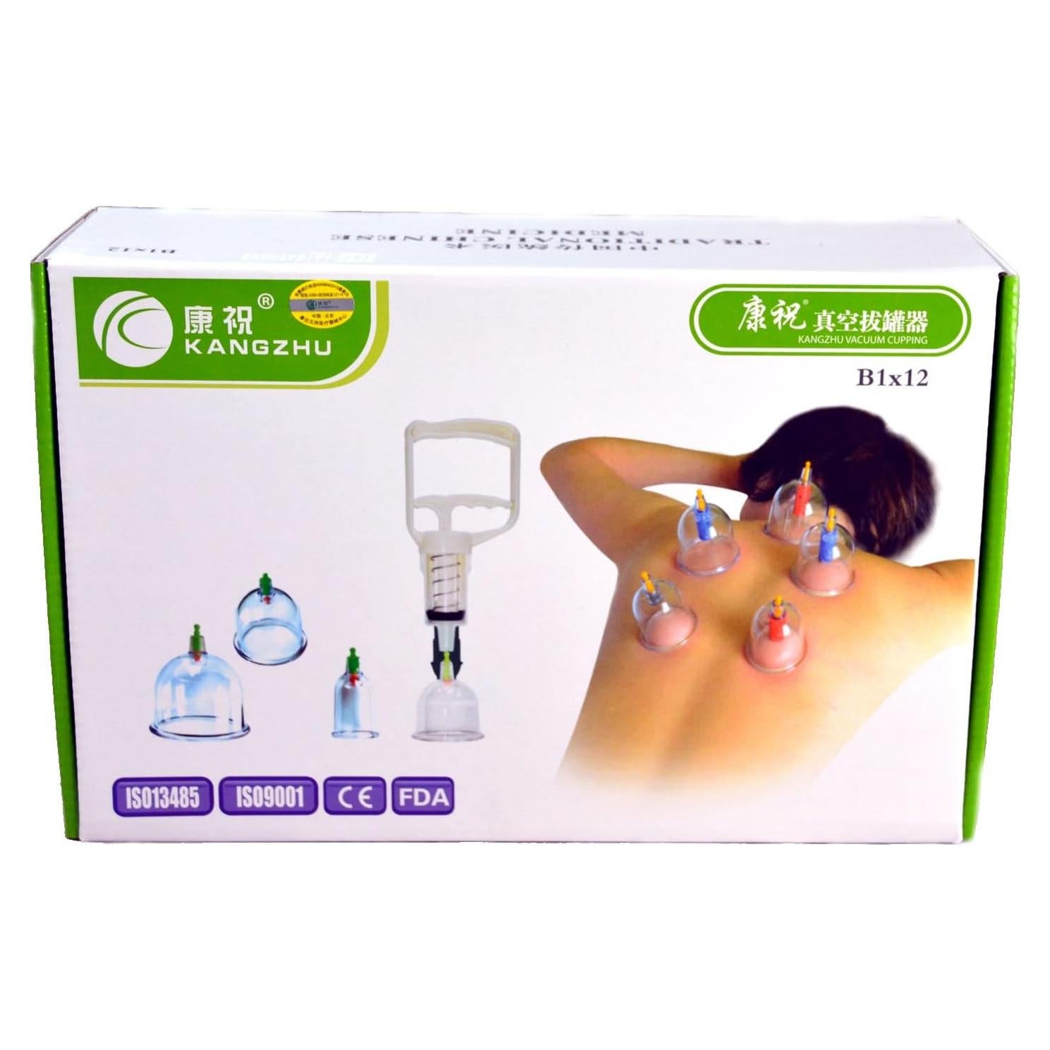 Set de Ventosas Biomagnéticas Kangzhu 12 Tazas con Bomba