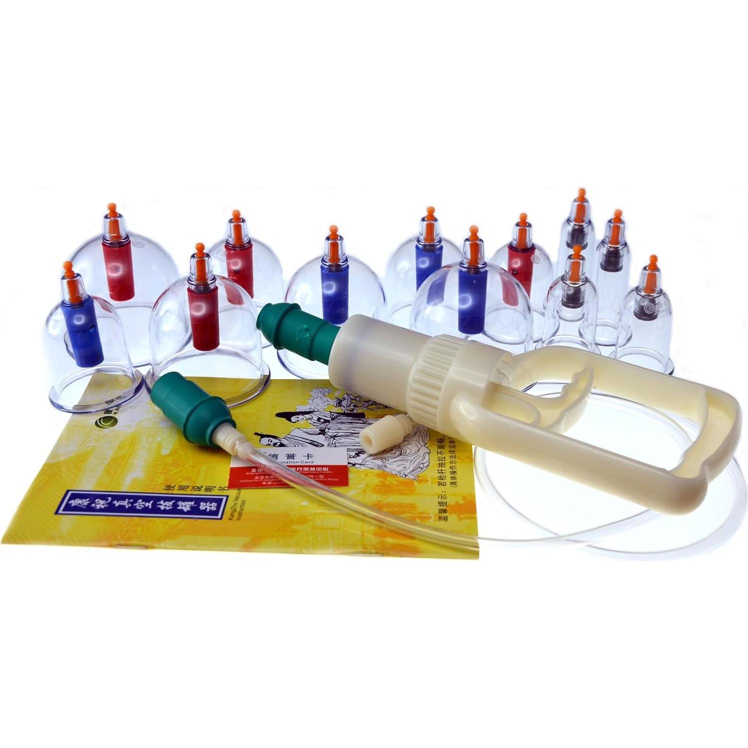 Set de Ventosas Biomagnéticas Kangzhu 12 Tazas con Bomba