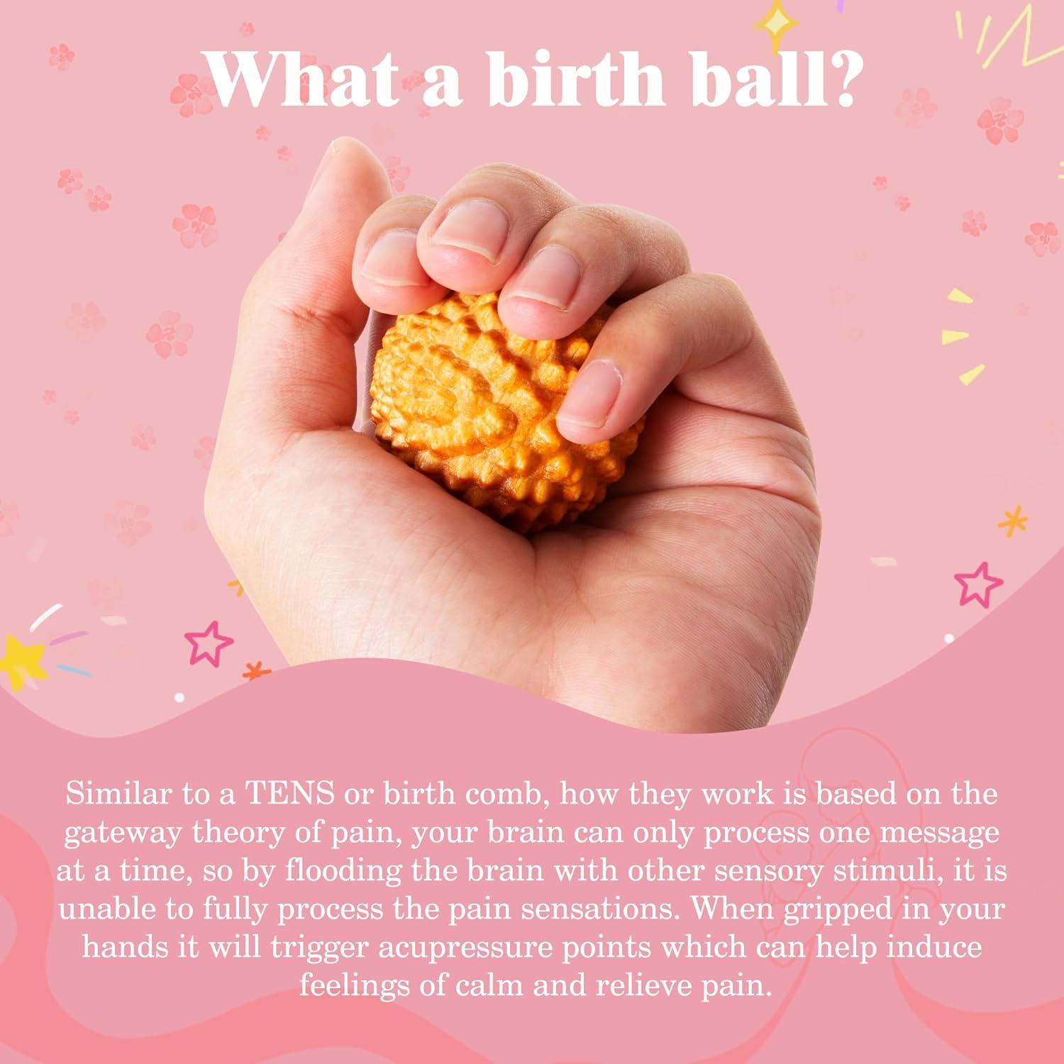 Juego de Bolas de Masaje y Peine de Parto FSYQUAST - Alivio Dolor