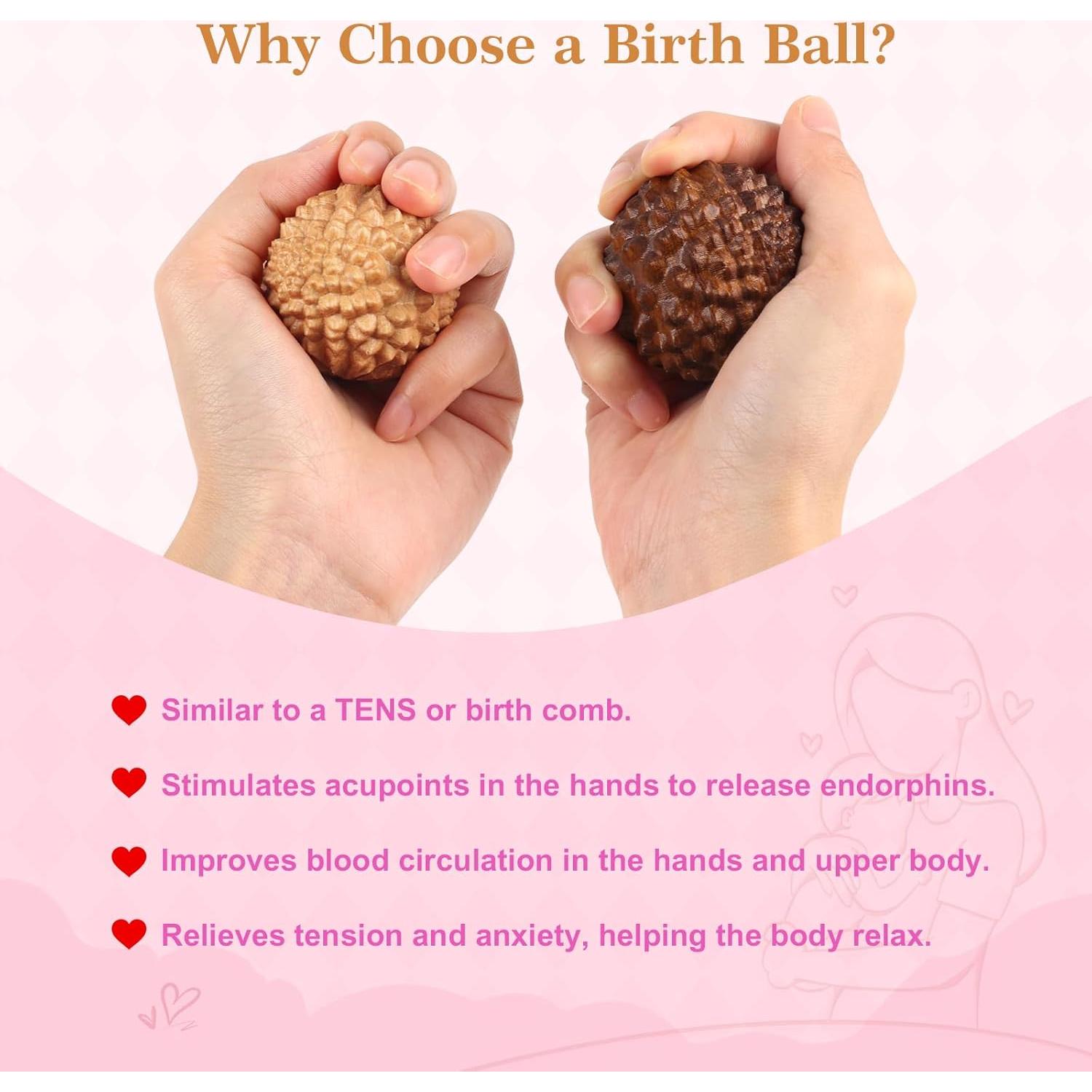 Peine de Parto y Bola de Masaje Gwabee - Alivio Dolor Embarazo