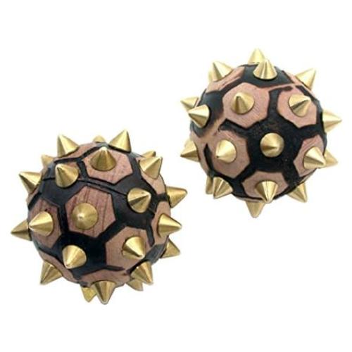 Juego de 2 Bolas de Masaje de Madera Junípero Antique Alive