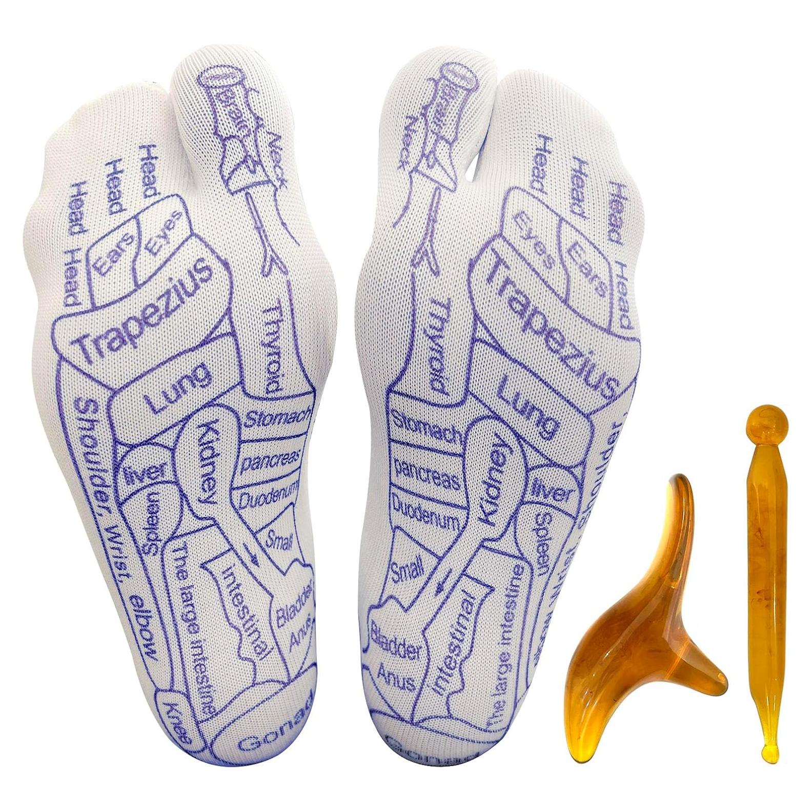 Calcetines de Reflexología Acupresión BIRDDIE para Mujeres