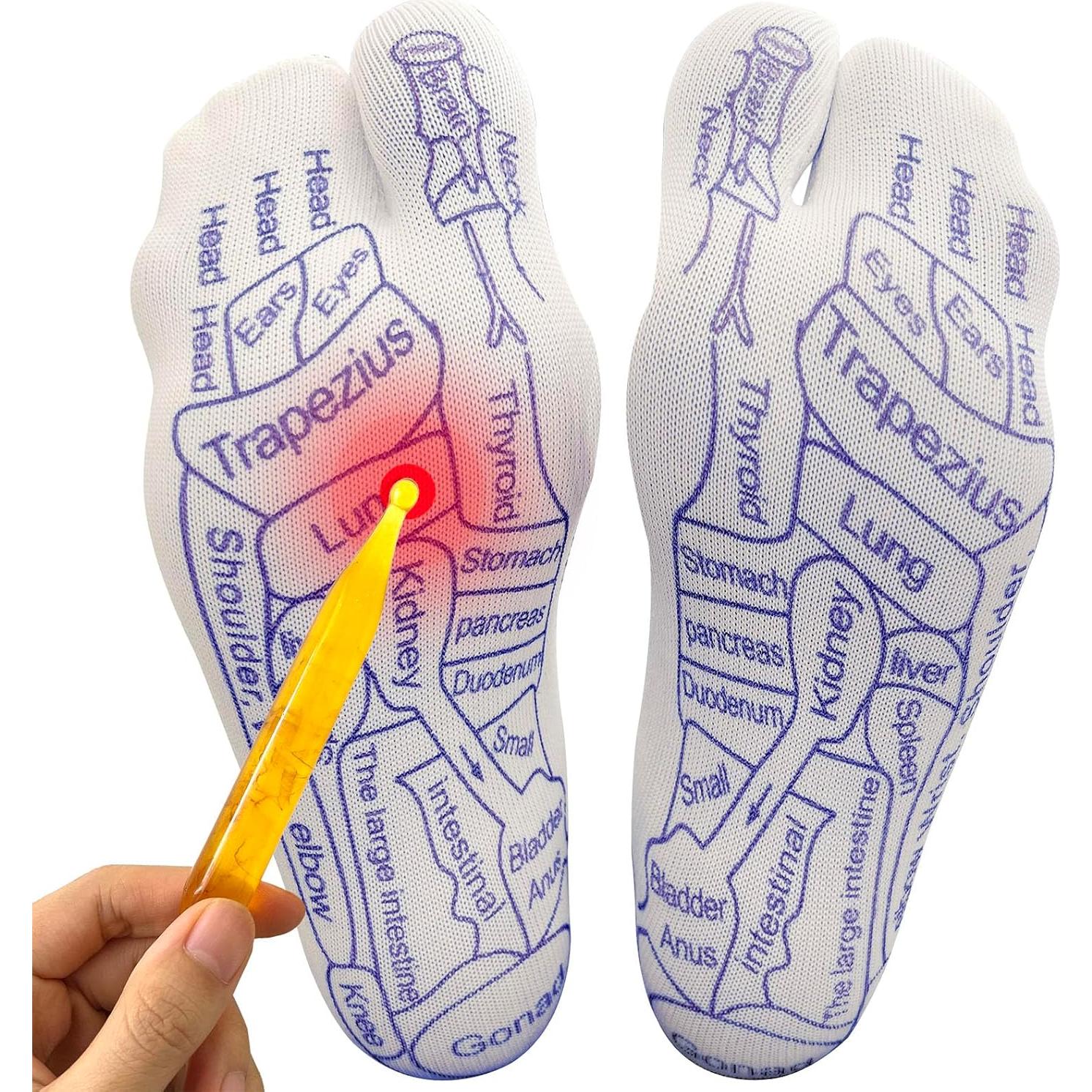 Calcetines de Reflexología Acupresión BIRDDIE para Mujeres