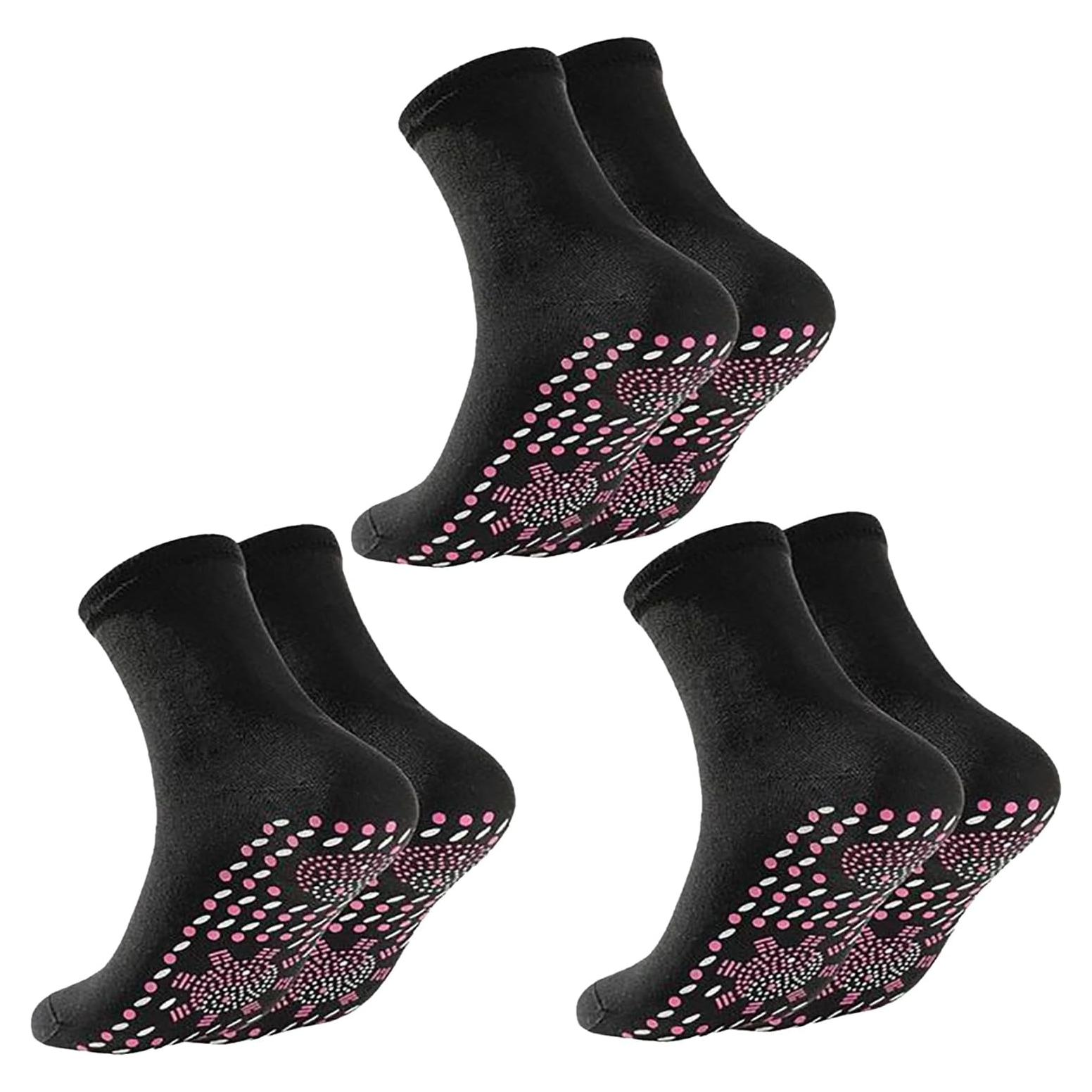 3 Pares de Calcetines Térmicos Autocalentables AFIZ Negro