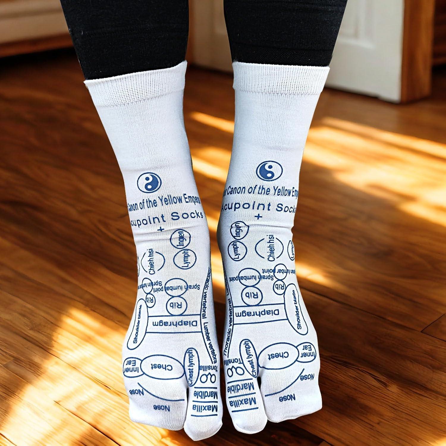 Calcetines de Reflexología Eco Moda Set de 4 para Masaje