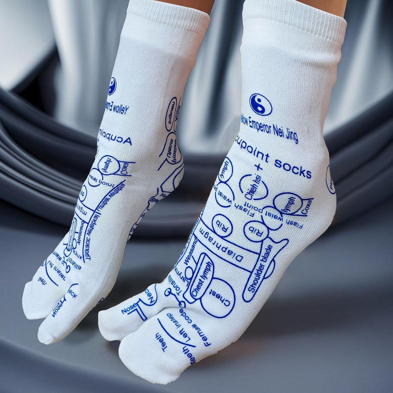 Calcetines de Reflexología Eco Moda Set de 4 para Masaje