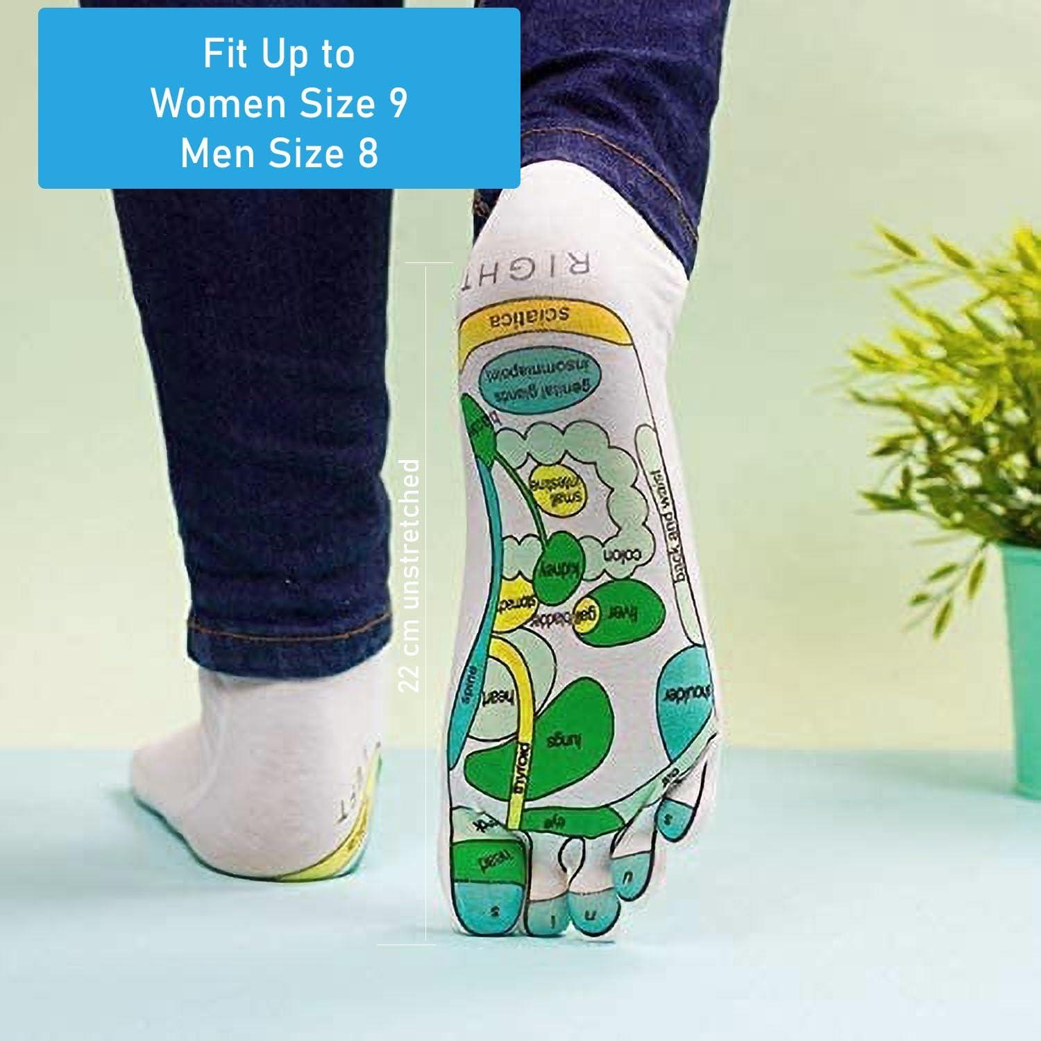 Calcetines de Reflexología Acupresión WZPUSMART 5 Dedos