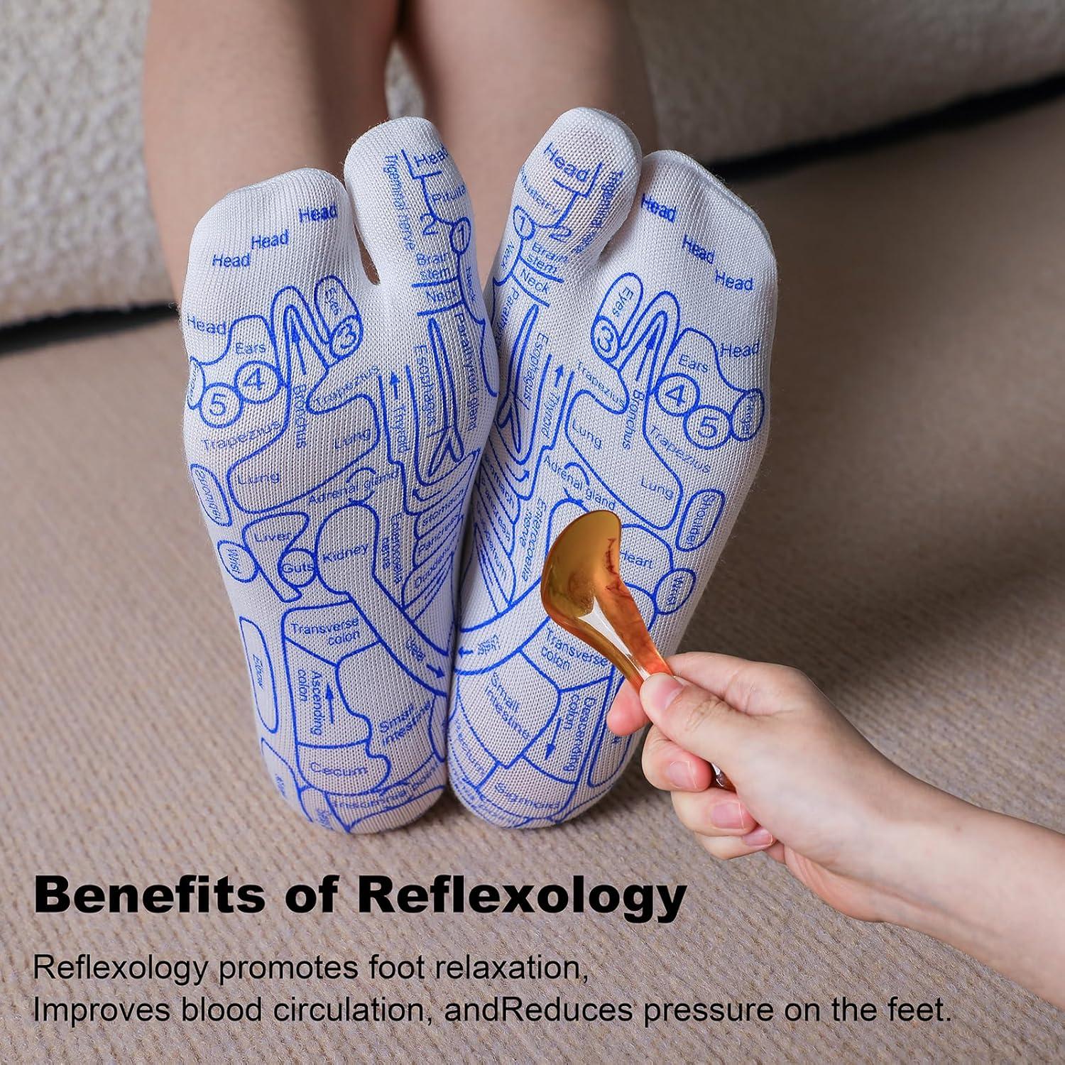 Set de Calcetines de Reflexología GreatCase con Herramientas