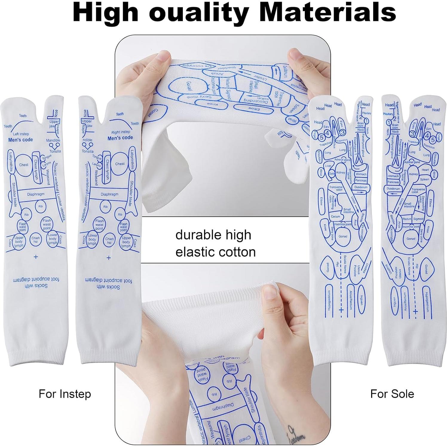 Set de Calcetines de Reflexología GreatCase con Herramientas