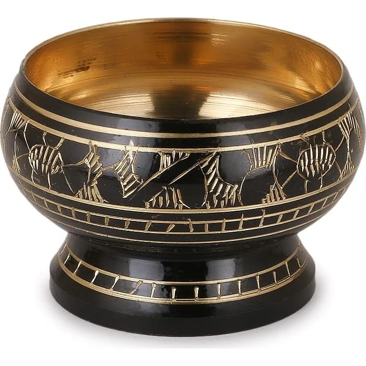 Tazón Quemador de Incienso Zap Impex® Latón Negro 5x5.5 cm