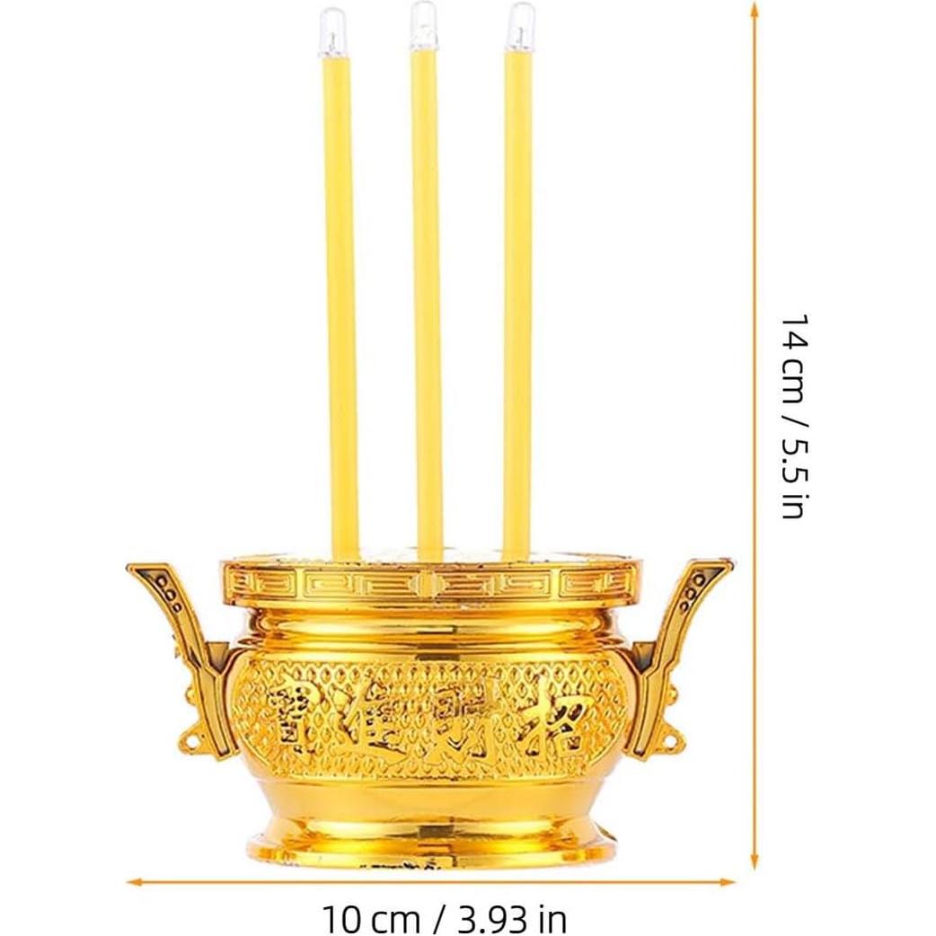 Horno de Incienso Electrónico LED Gadpiparty Dorado 16 cm