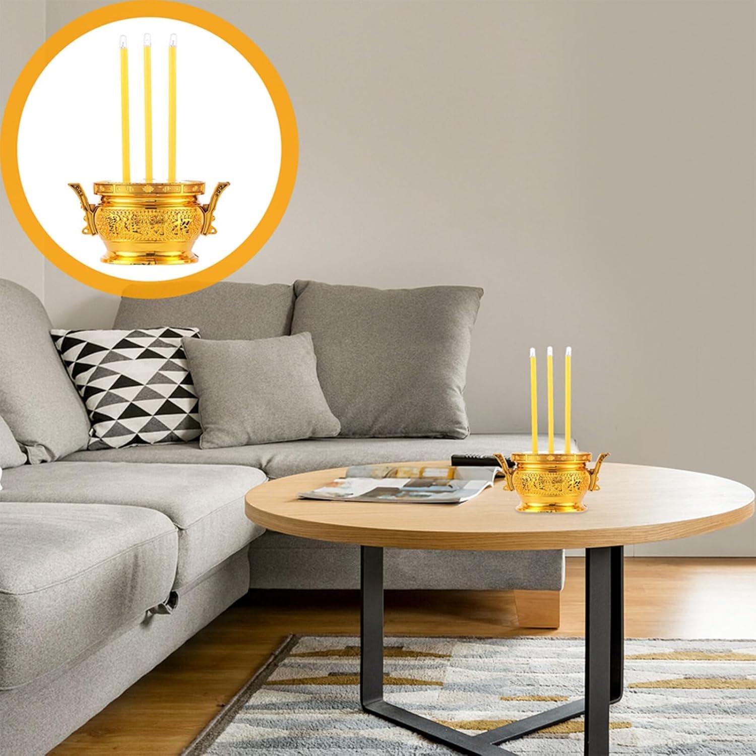 Horno de Incienso Electrónico LED Gadpiparty Dorado 16 cm