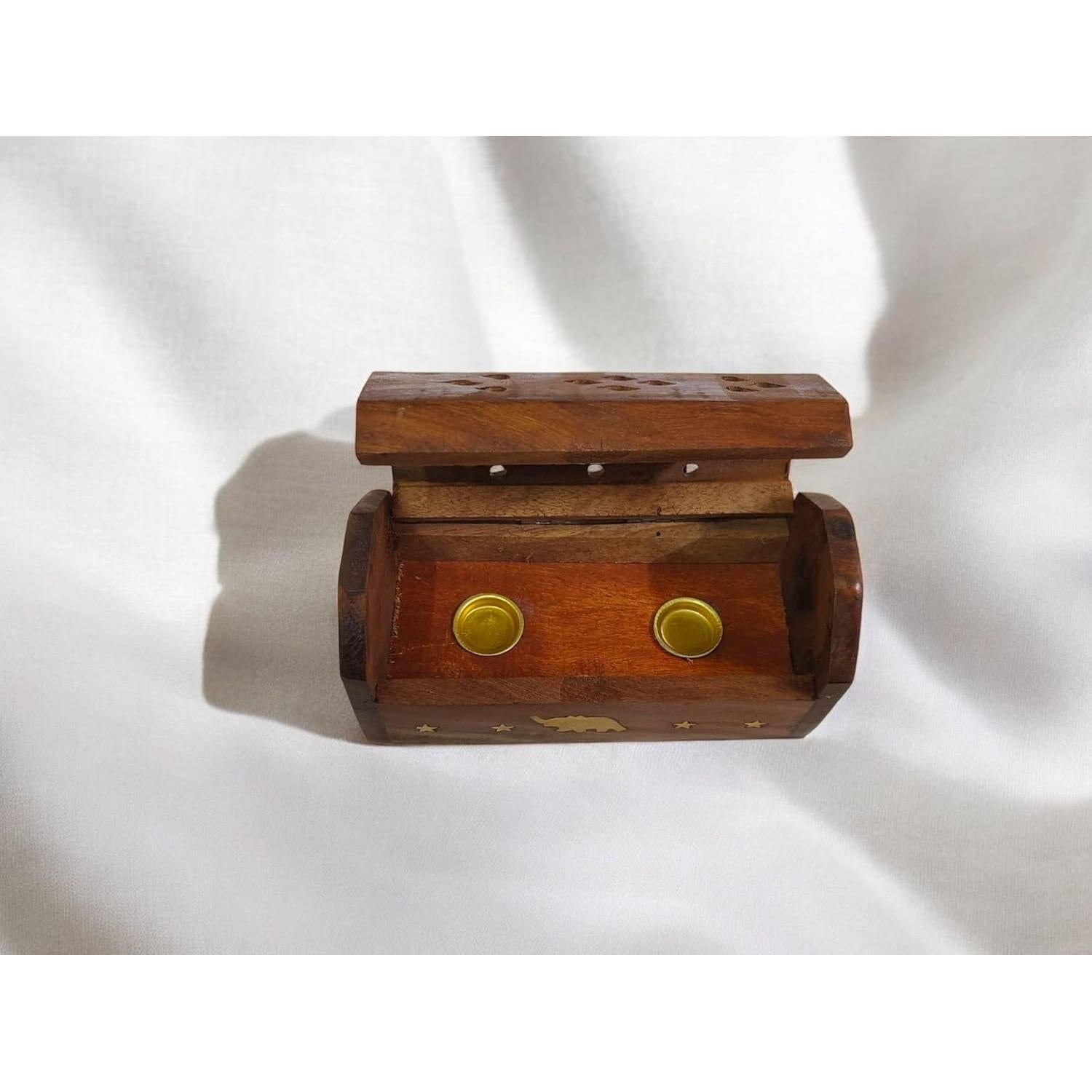 Caja quemador de conos de incienso Giftbrit Elefante 13.3x5.1 cm