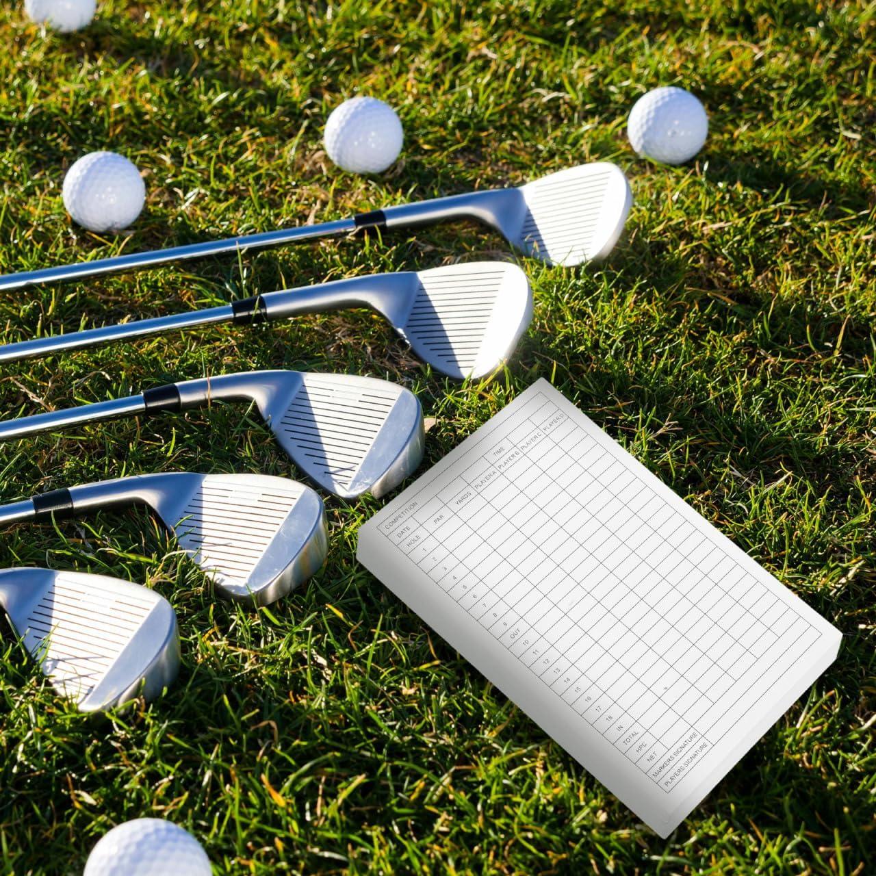 Tarjetas de Puntuación de Golf Baluue - 30 Hojas Recubiertas