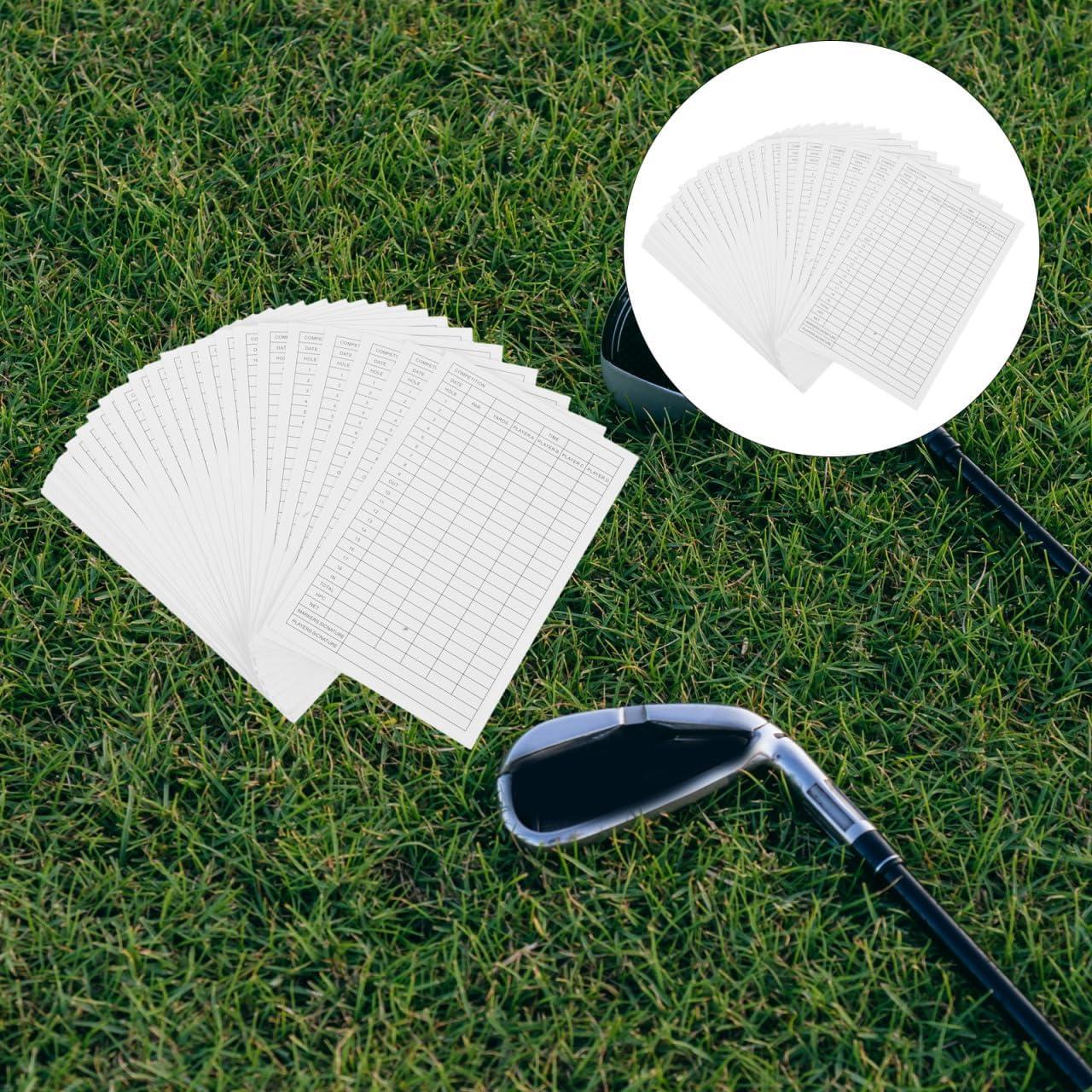 Tarjetas de Puntuación de Golf Baluue - 30 Hojas Recubiertas