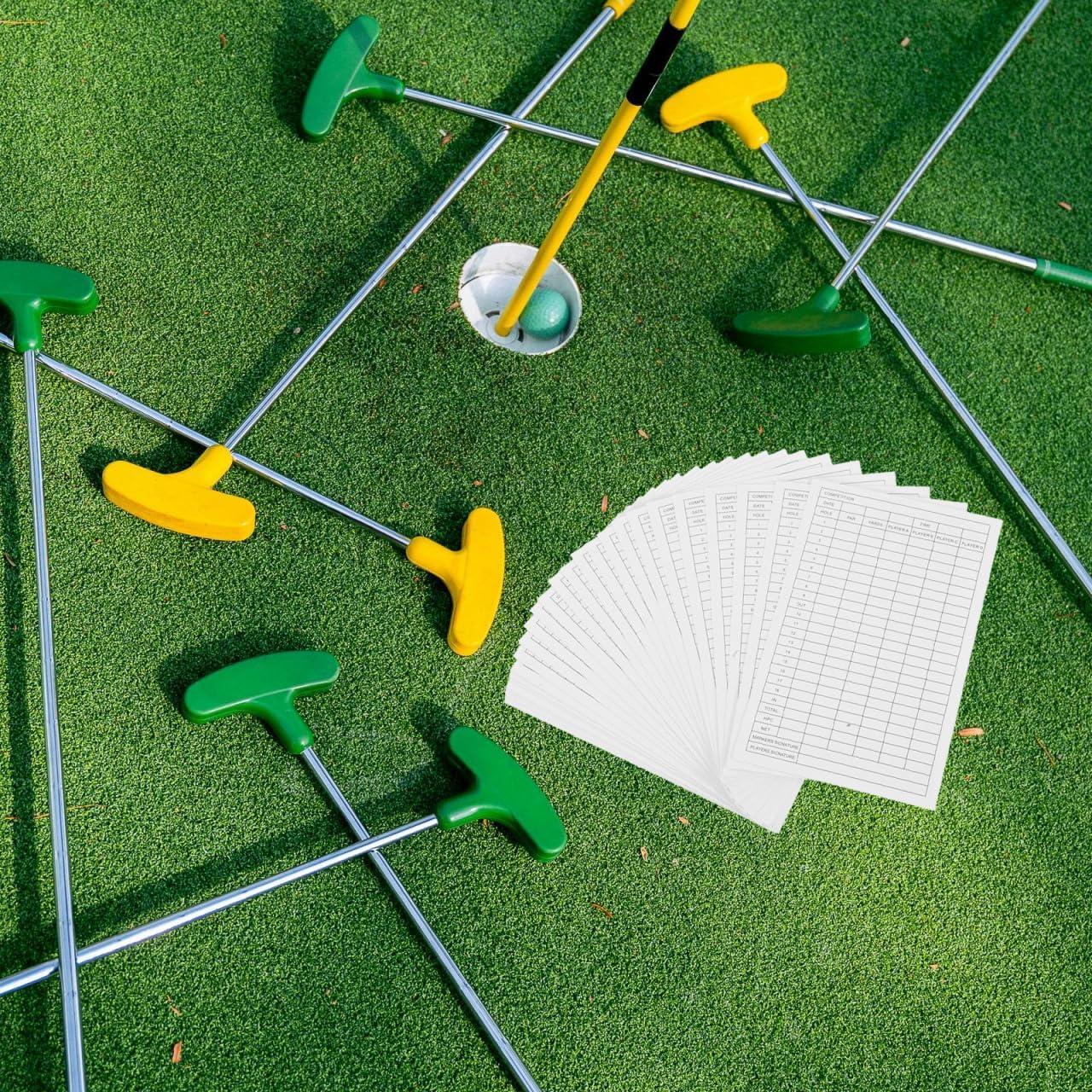 Tarjetas de Puntuación de Golf Baluue - 30 Hojas Recubiertas