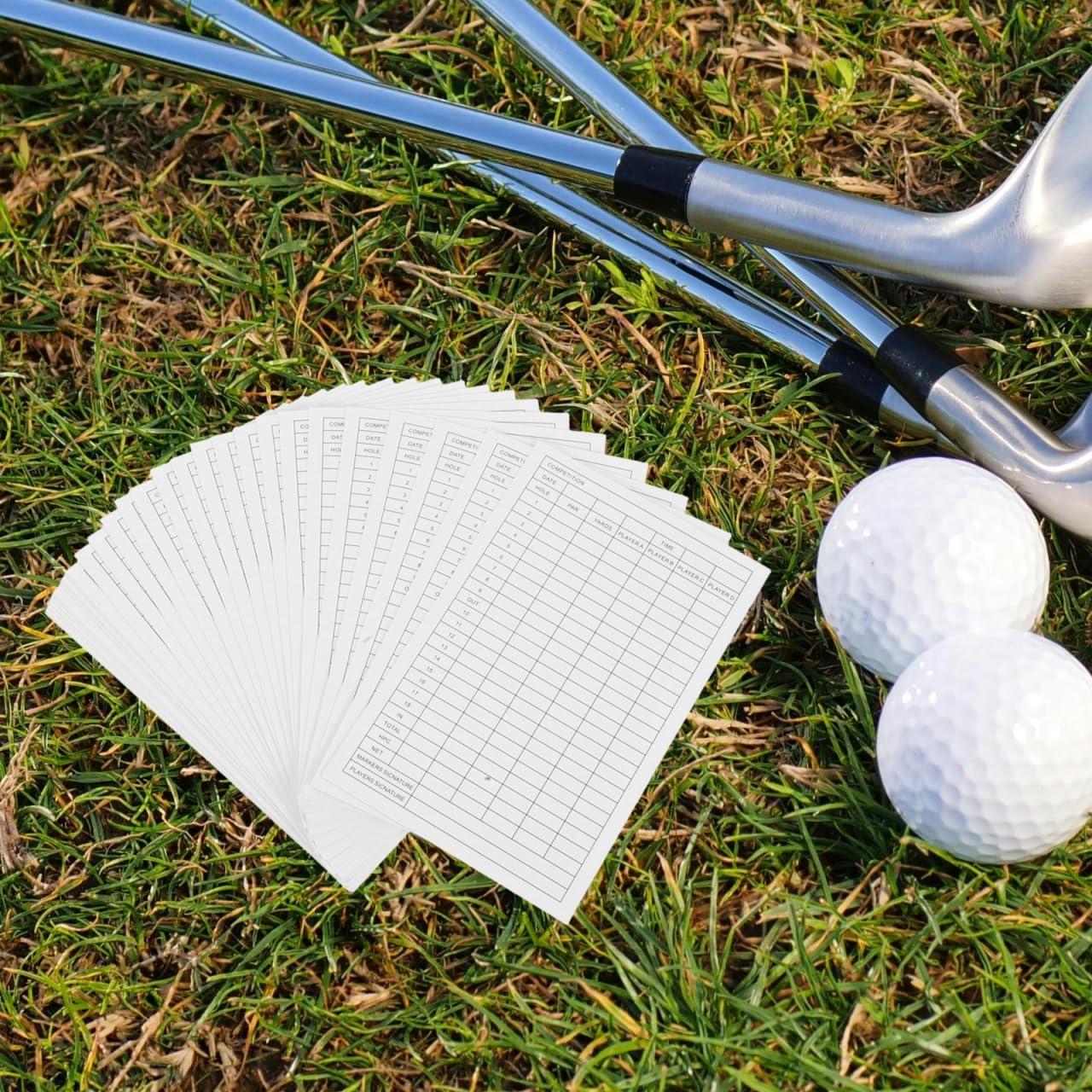 Tarjetas de Puntuación de Golf Baluue - 30 Hojas Recubiertas
