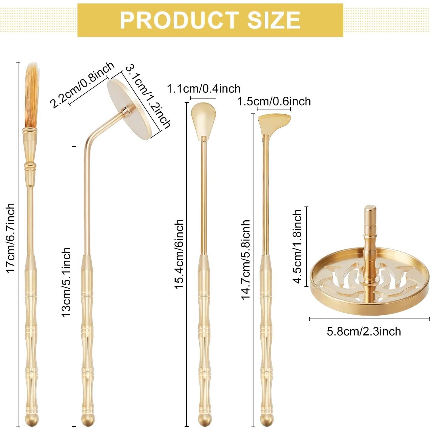 Kit de Fabricación de Incienso WEBEEDY 5 Piezas de Bronce