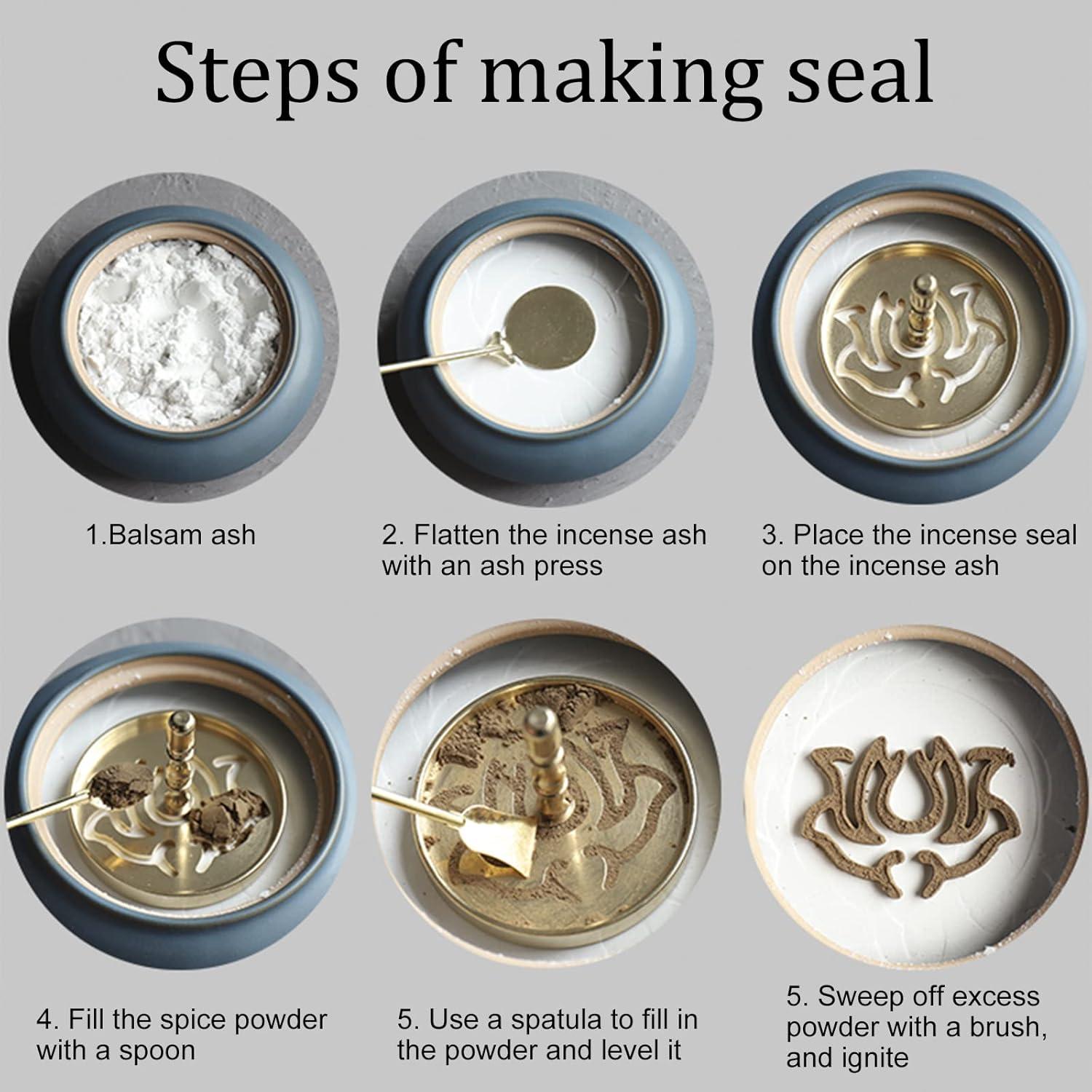 Kit de Fabricación de Incienso WEBEEDY 5 Piezas de Bronce