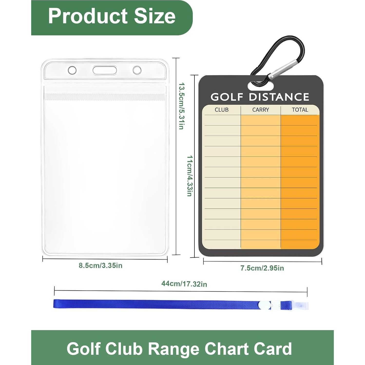Tarjeta de Distancia para Golf Swooflia - Paquete de 2