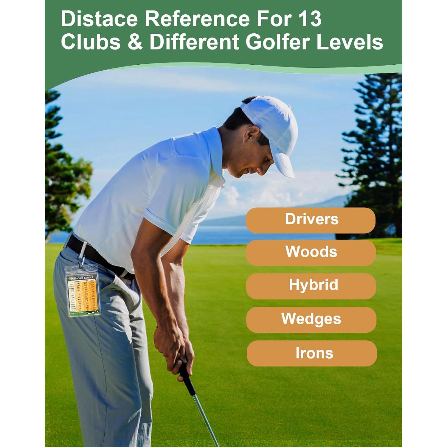 Tarjeta de Distancia para Golf Swooflia - Paquete de 2