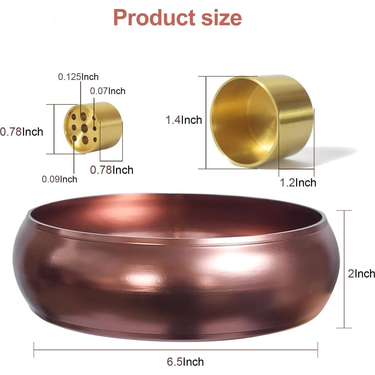 Soporte de Incienso REEMTOO 16.5 cm Redondo para Varitas