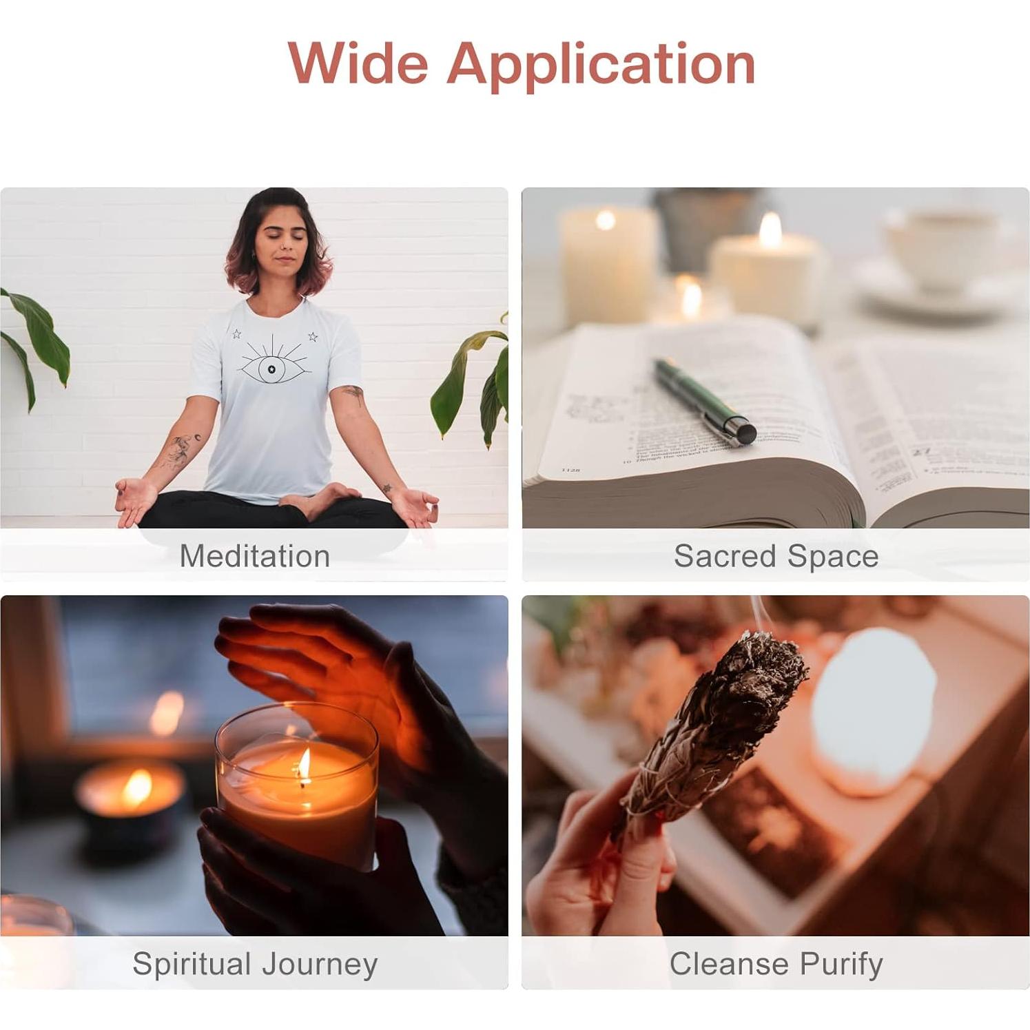 Soporte de Incienso REEMTOO 16.5 cm Redondo para Varitas