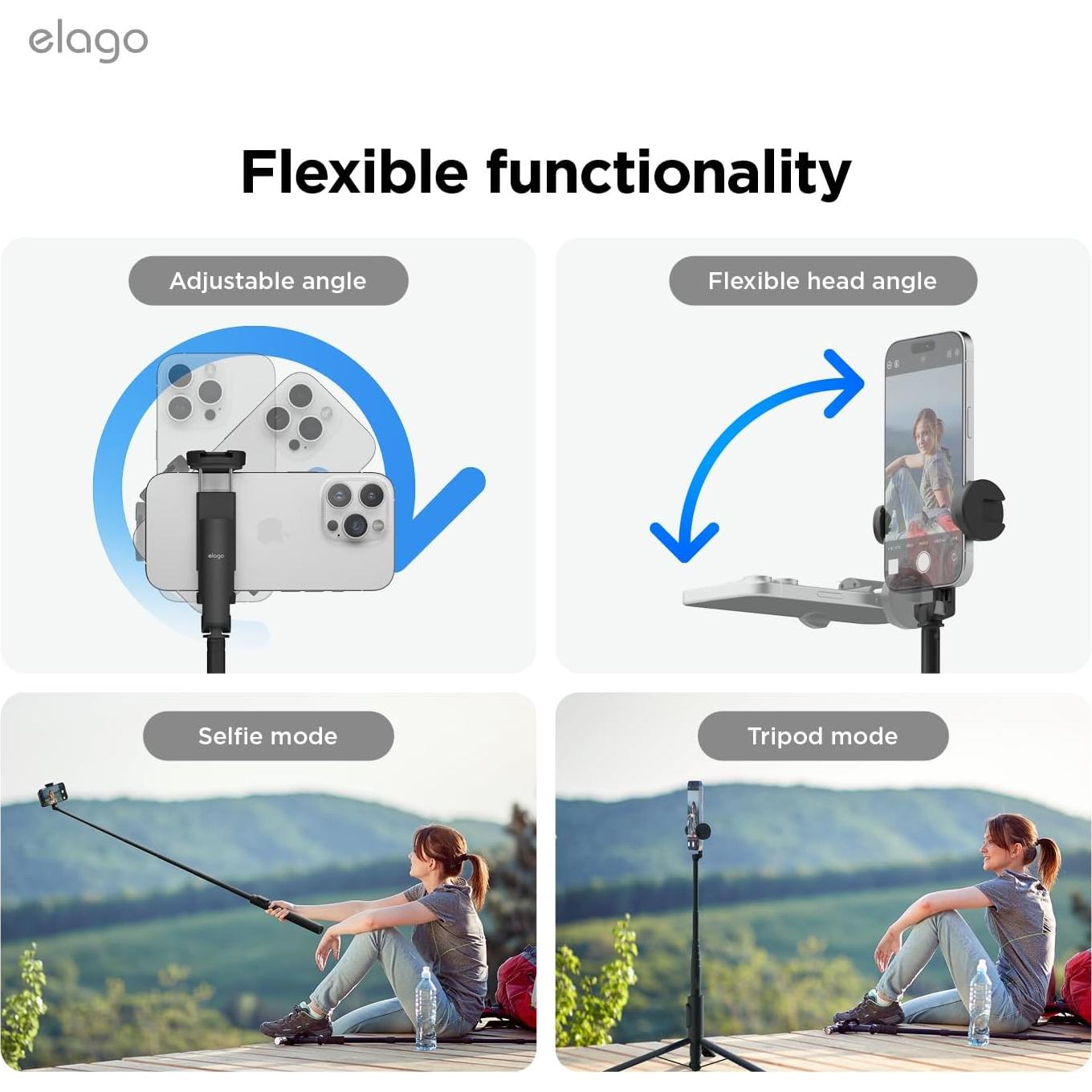 Trípode Selfie Stick Pro elago 149.86 cm Control Remoto Bluetooth