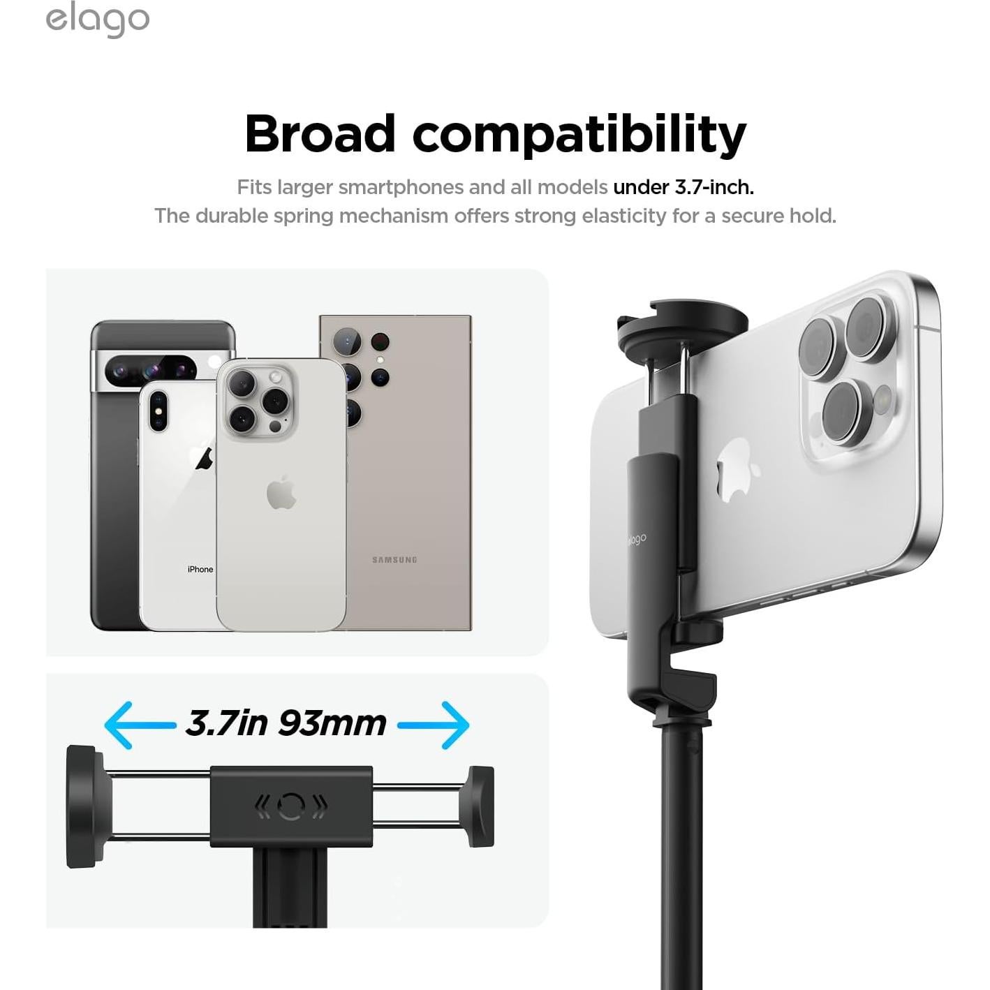 Trípode Selfie Stick Pro elago 149.86 cm Control Remoto Bluetooth