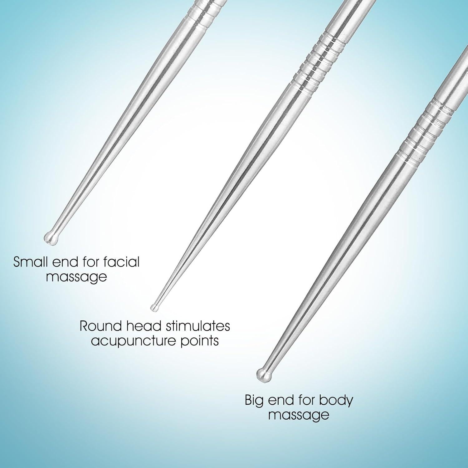 Herramienta de Reflexología Facial Ymapinc 3 Pcs Acupresión