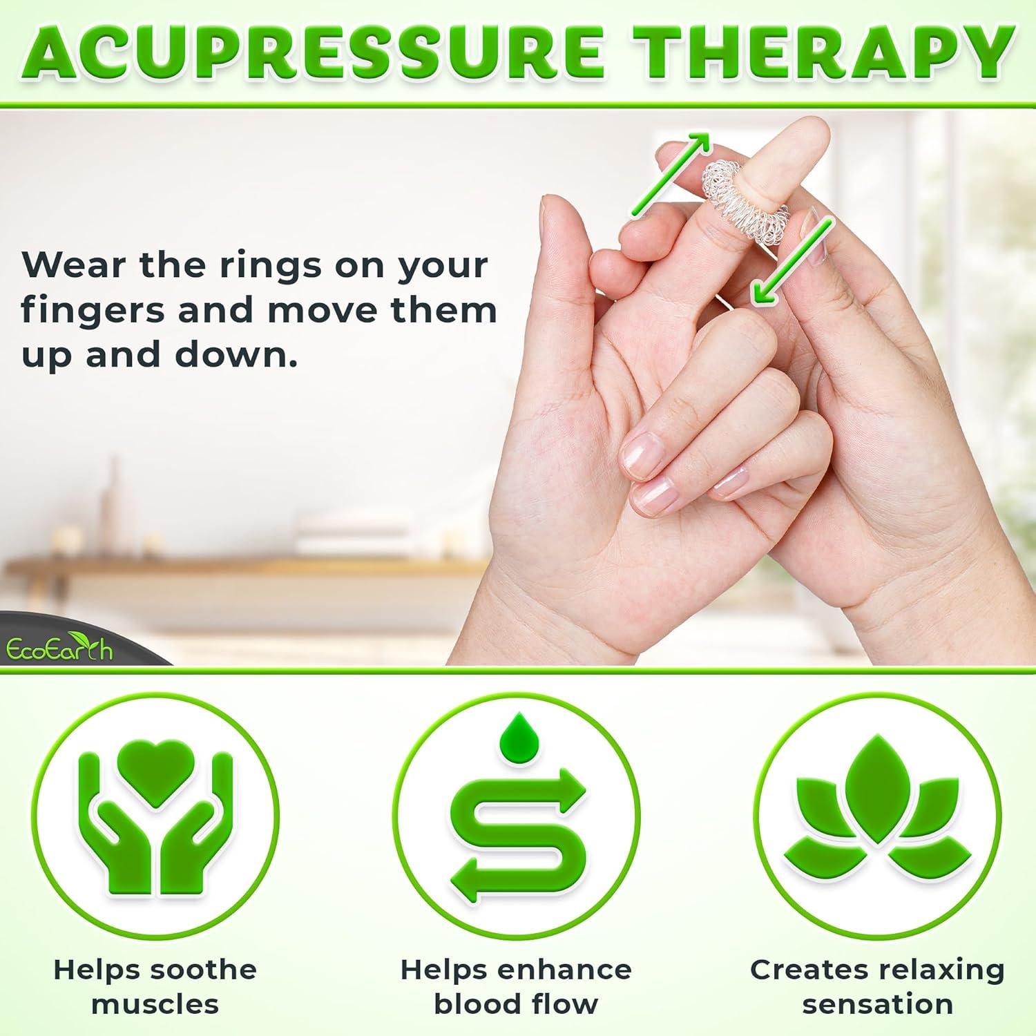 Juego de Masaje para Dedos y Manos EcoEarth - 7 Piezas